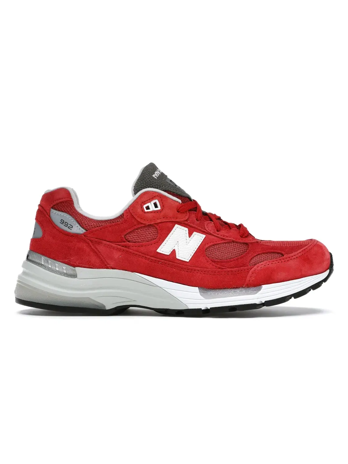 Мужские кроссовки с принтом New Balance 992 — изображение 1 из 4, красный/белый