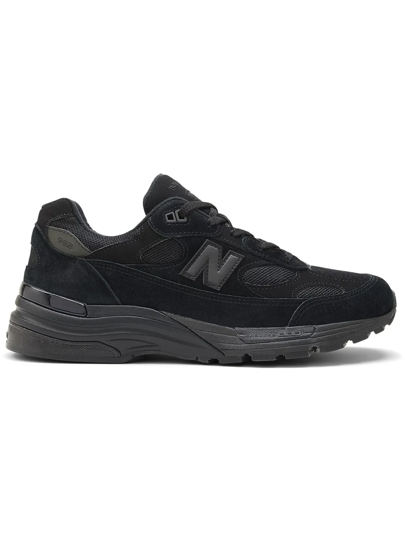 Мужские кроссовки Lifestyle с верхом из замши и сетки New Balance 992 — изображение 1 из 1, черный