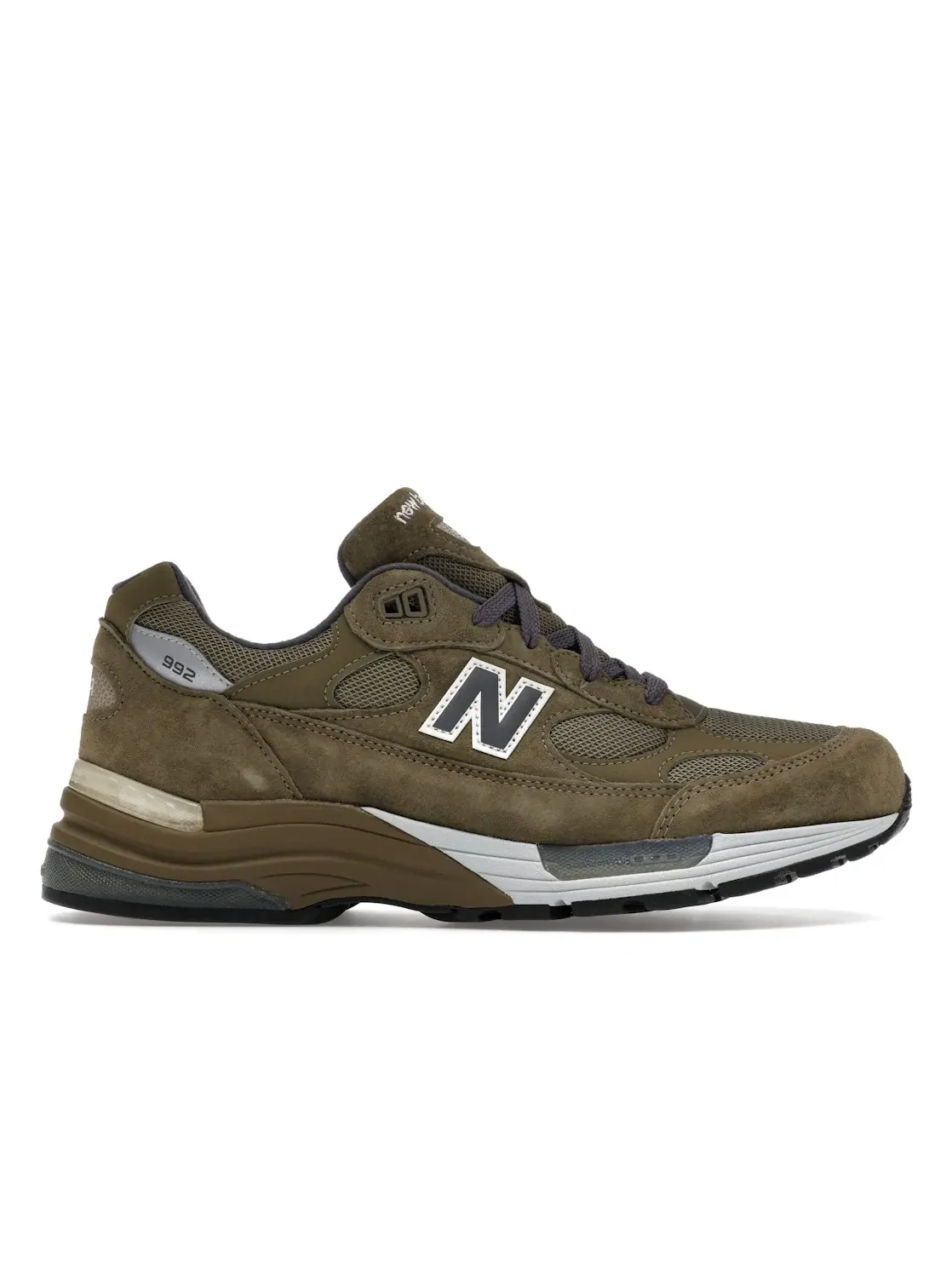 Мужские кроссовки Lifestyle с камуфляжным принтом New Balance 992 — изображение 1 из 4, темный/зеленый