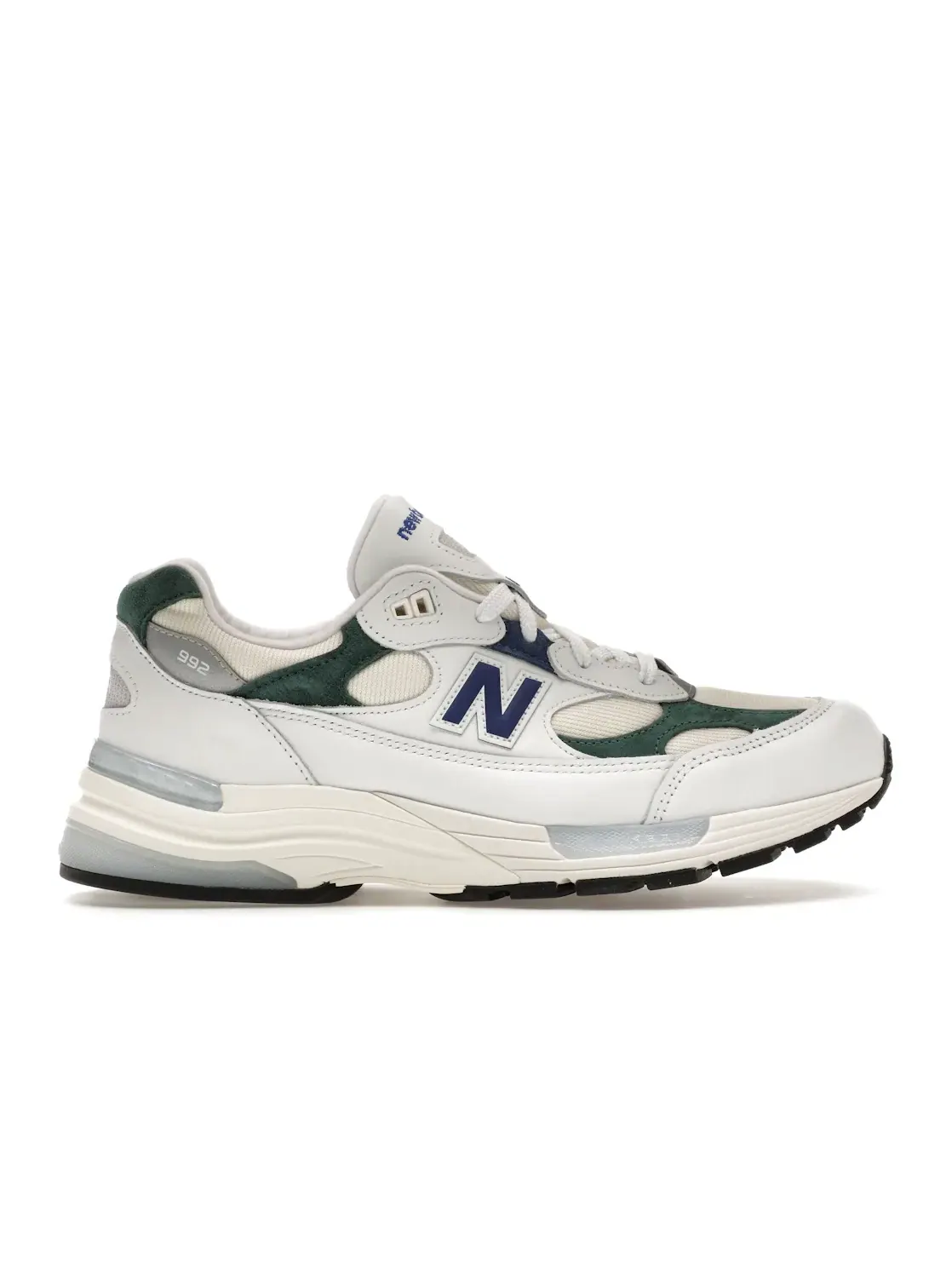 Мужские кроссовки Lifestyle New Balance 992 — изображение 1 из 4, белый/зеленый