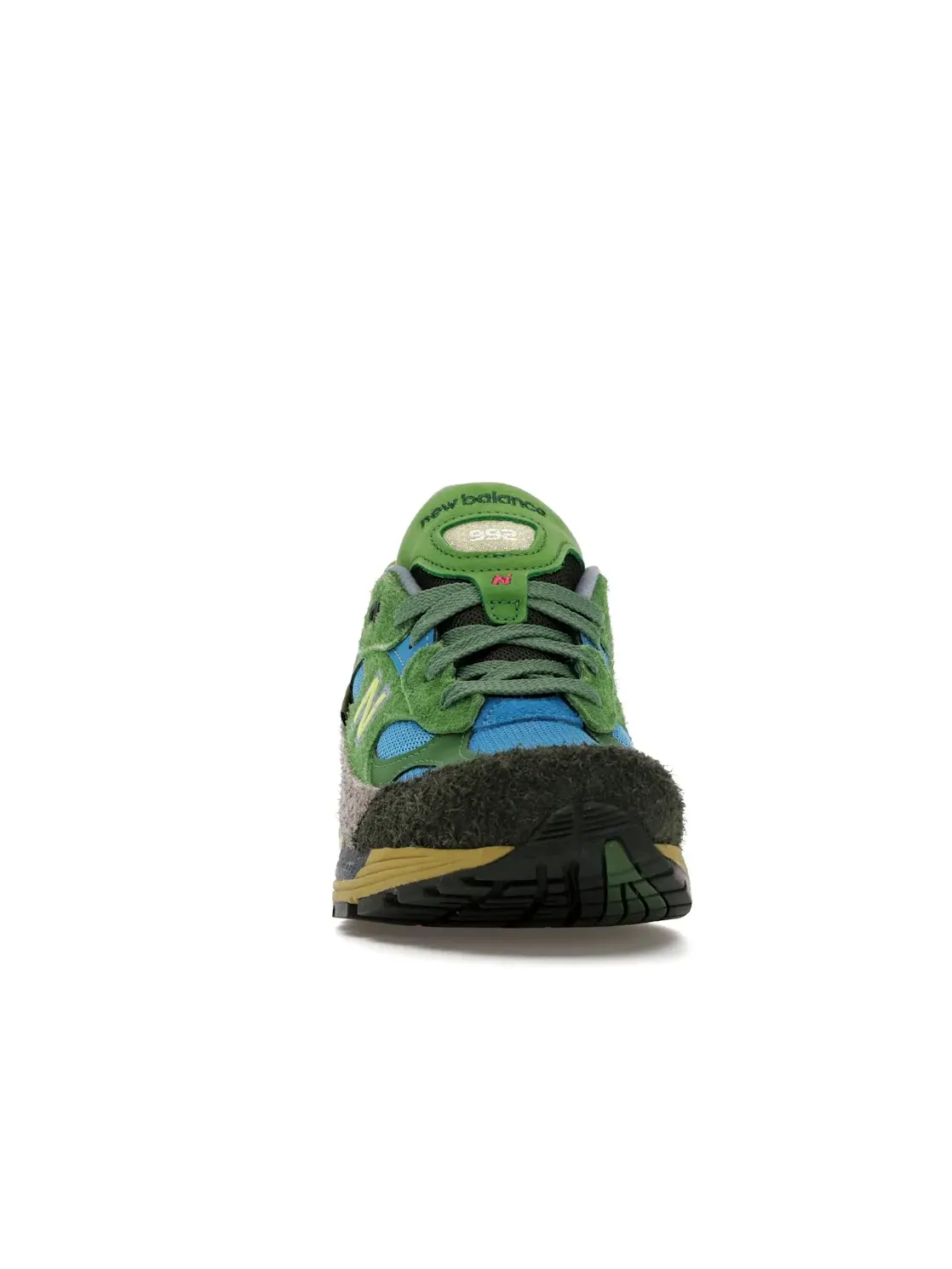 Мужские кроссовки Lifestyle с принтом New Balance 992 — изображение 2 из 4, зеленый/синий