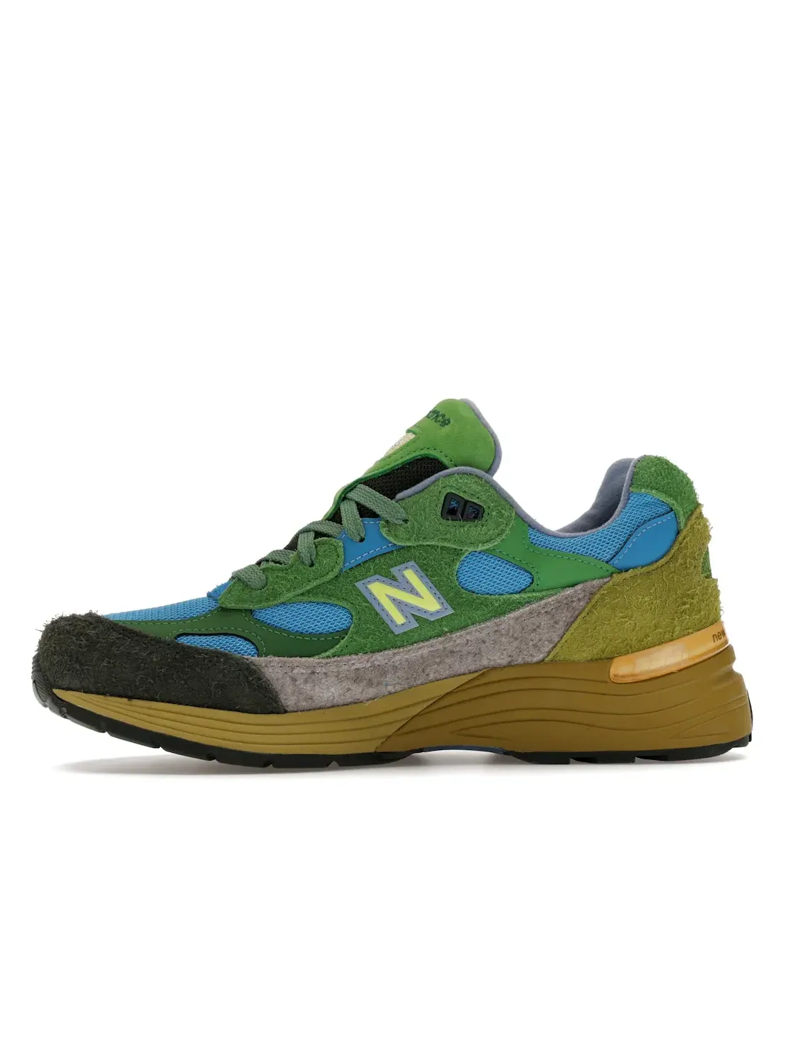 Мужские кроссовки Lifestyle с принтом New Balance 992 — изображение 3 из 4, зеленый/синий