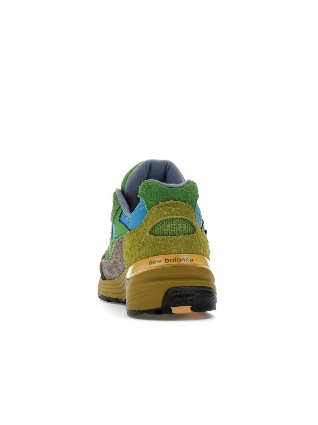 Мужские кроссовки Lifestyle с принтом New Balance 992 — изображение 4 из 4, зеленый/синий