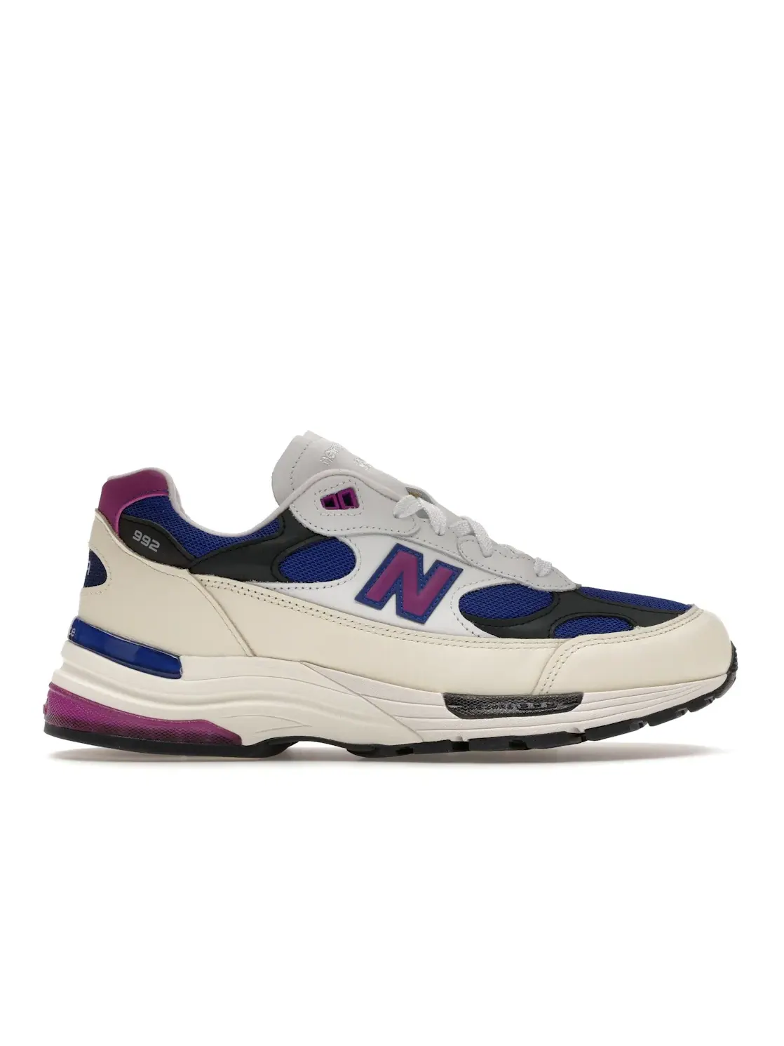 Мужские кроссовки Lifestyle New Balance 992 — изображение 1 из 4, белый//фиолетовый
