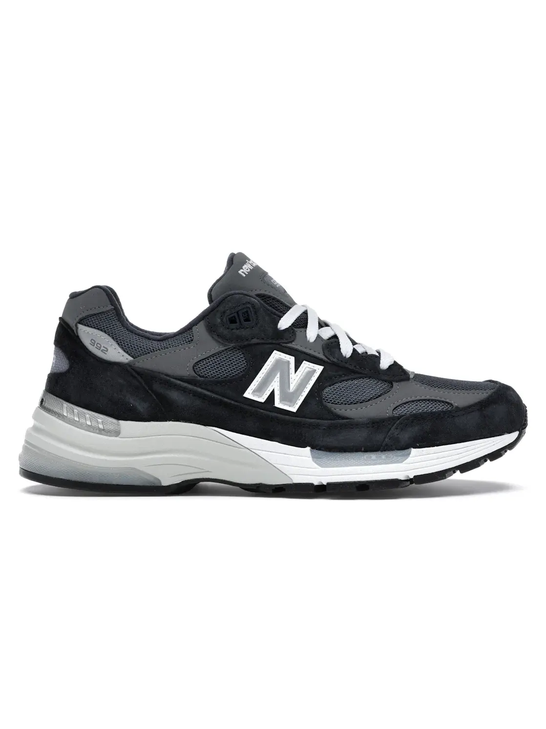 Мужские кроссовки Lifestyle с сетчатым верхом New Balance 992 — изображение 1 из 4, темно-синий/серый