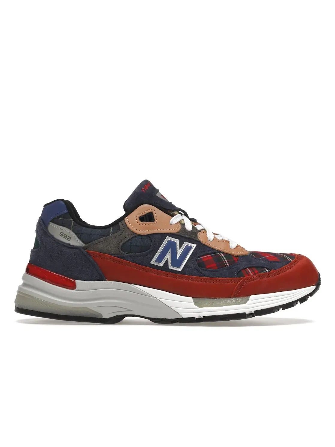 Мужские кроссовки с принтом New Balance 992 — изображение 1 из 4, темно-синий/красный