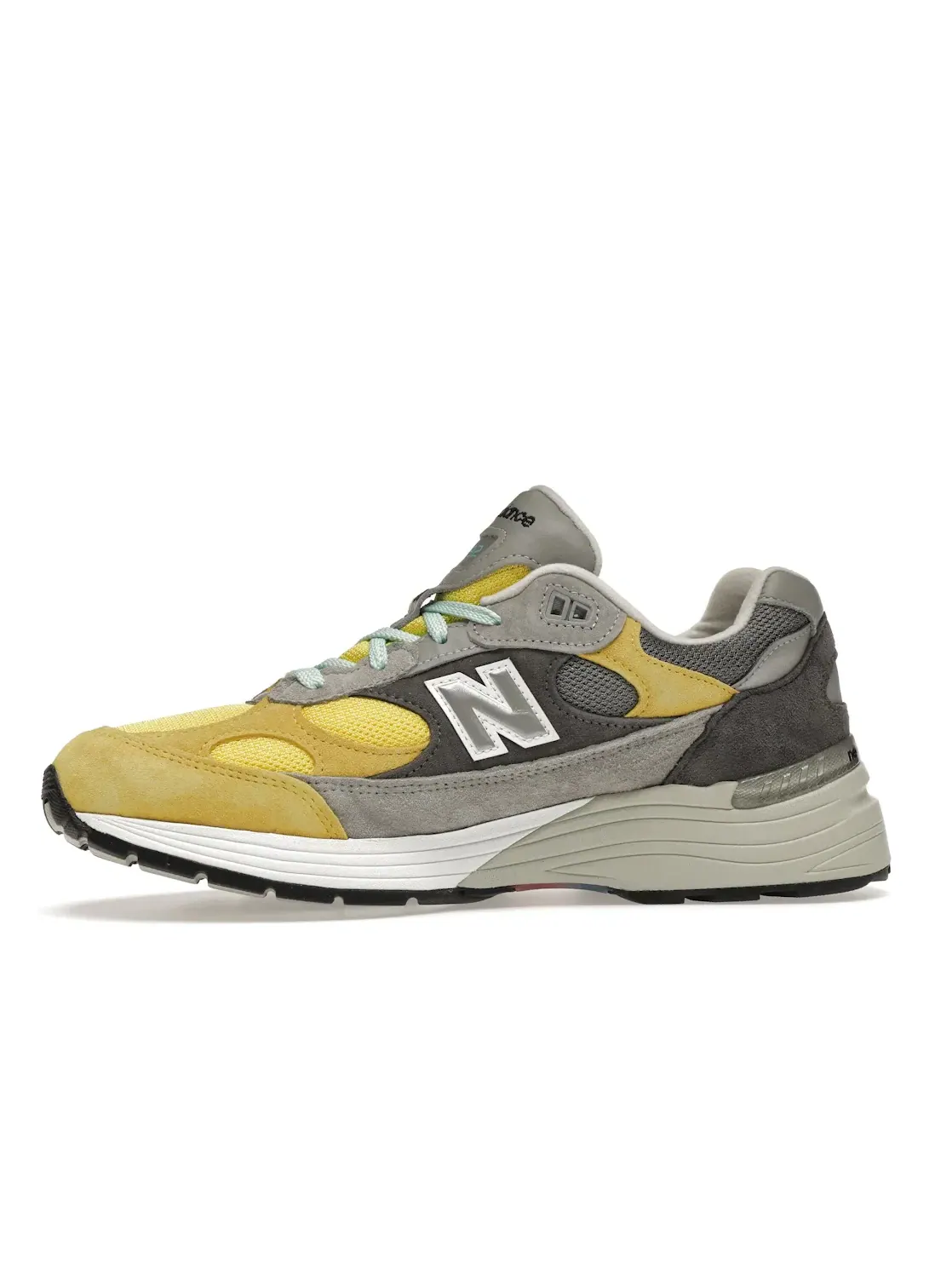 Мужские кроссовки Lifestyle с принтом New Balance 992 — изображение 3 из 4, серый/желтый