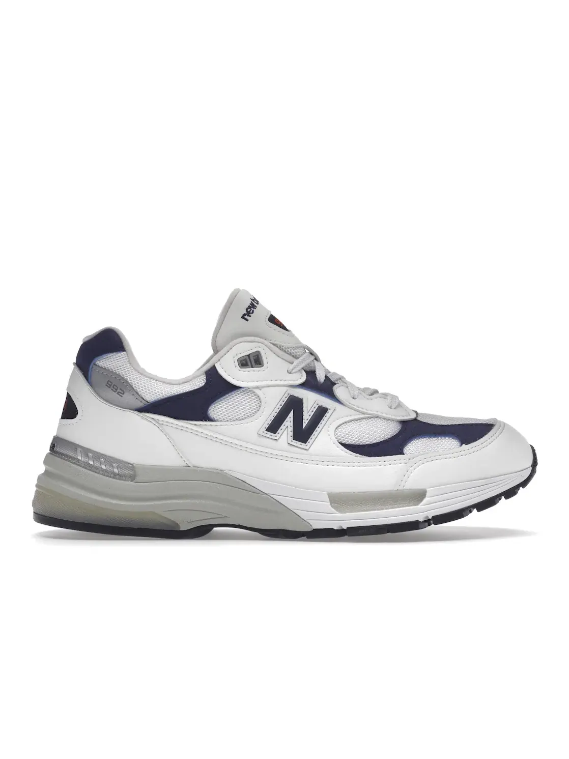 Мужские кроссовки Lifestyle New Balance 992 — изображение 1 из 4, белый/темно-синий