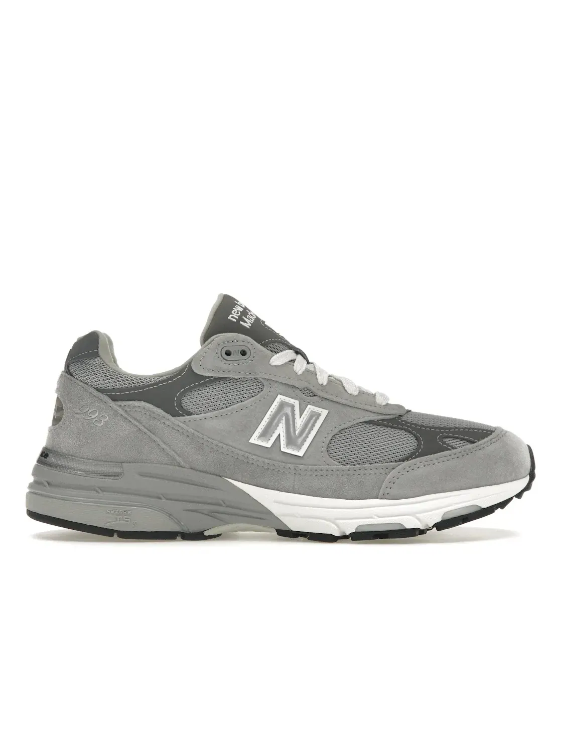 Мужские кроссовки с замшевым верхом New Balance 993 — изображение 1 из 4, серый белый