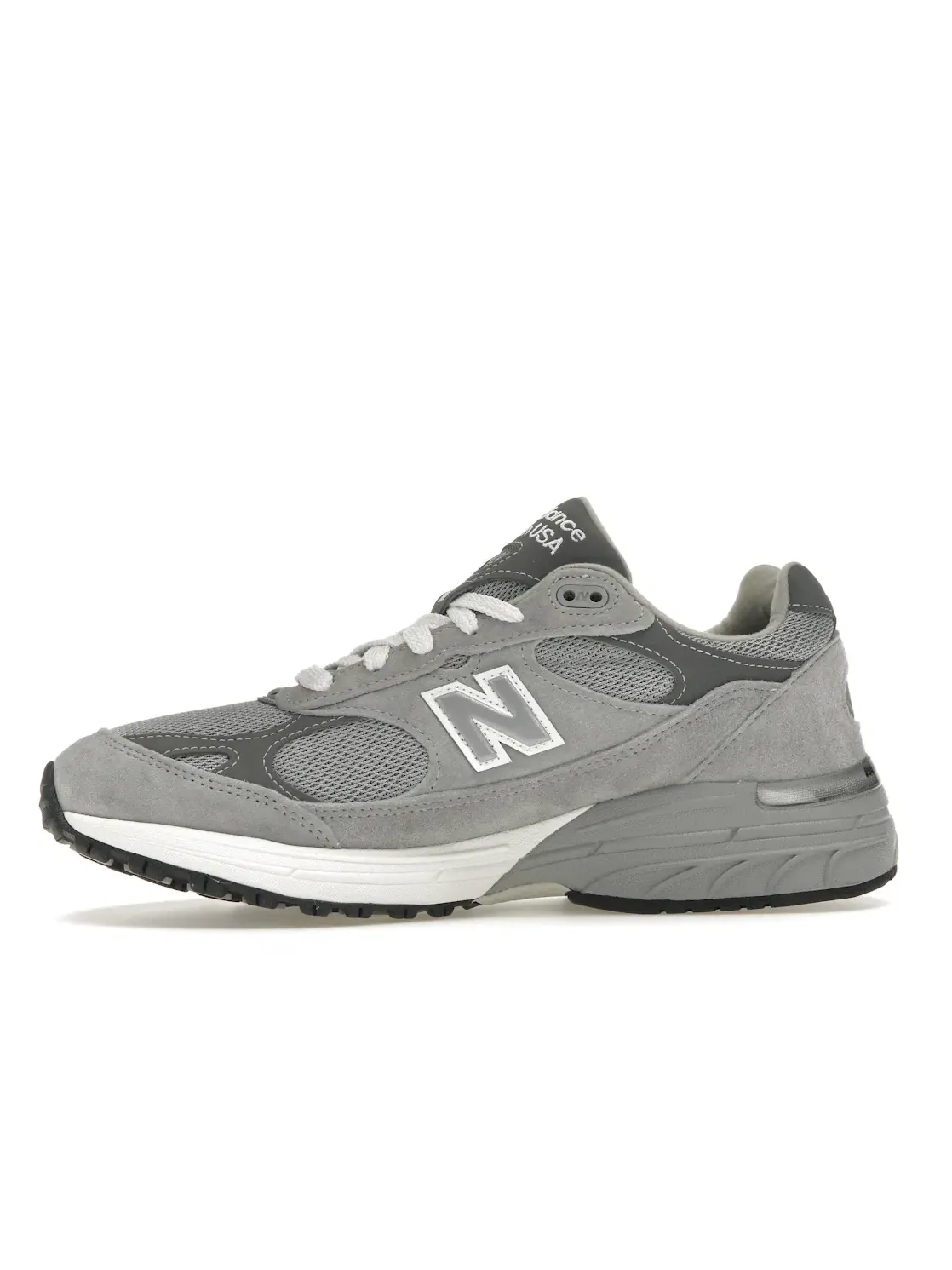 Мужские кроссовки с замшевым верхом New Balance 993 — изображение 3 из 4, серый белый