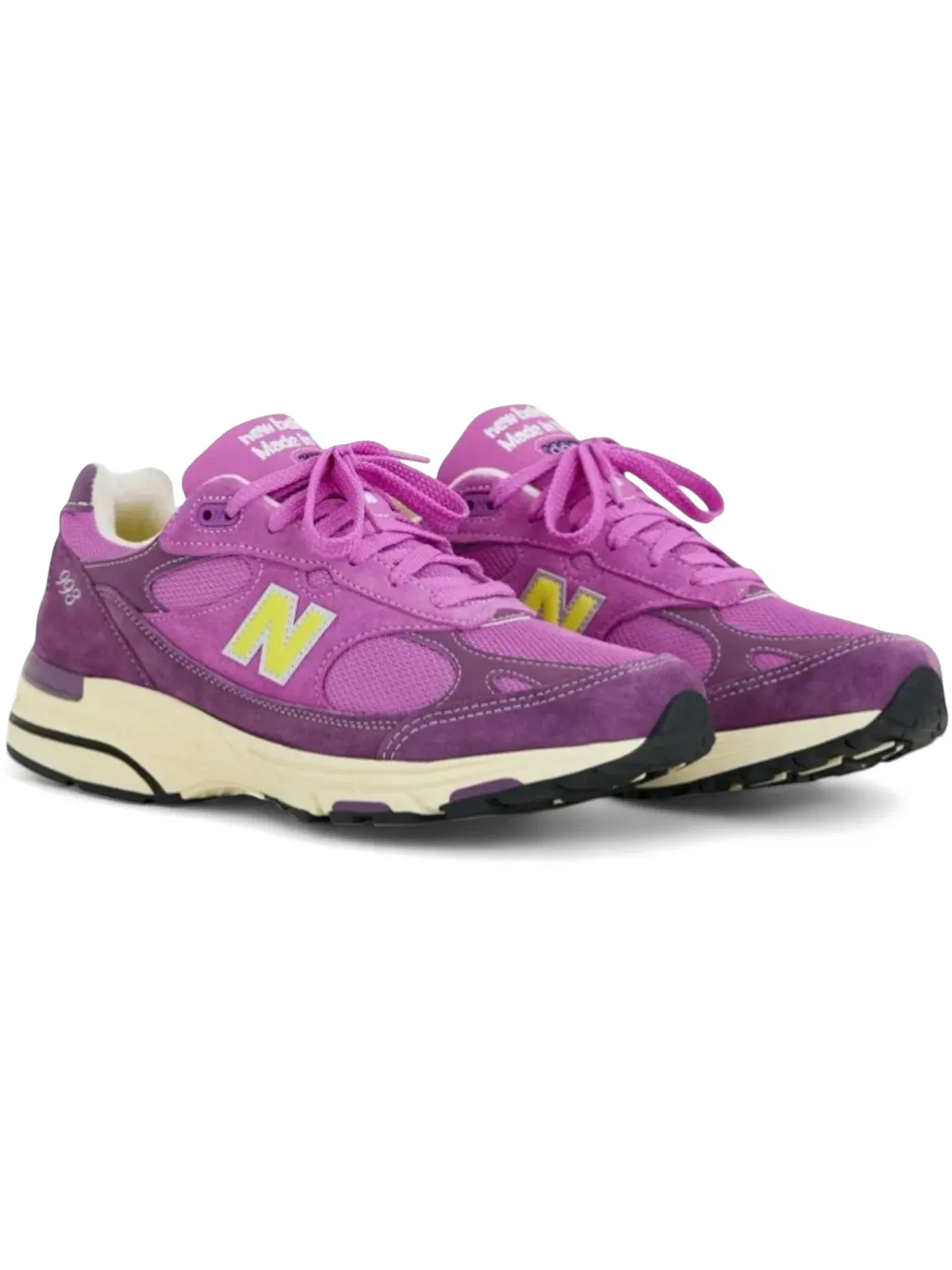 Мужские кроссовки Lifestyle с принтом New Balance 993, Passion Fruit/Dusted Grape/Firefly — изображение 1 из 1
