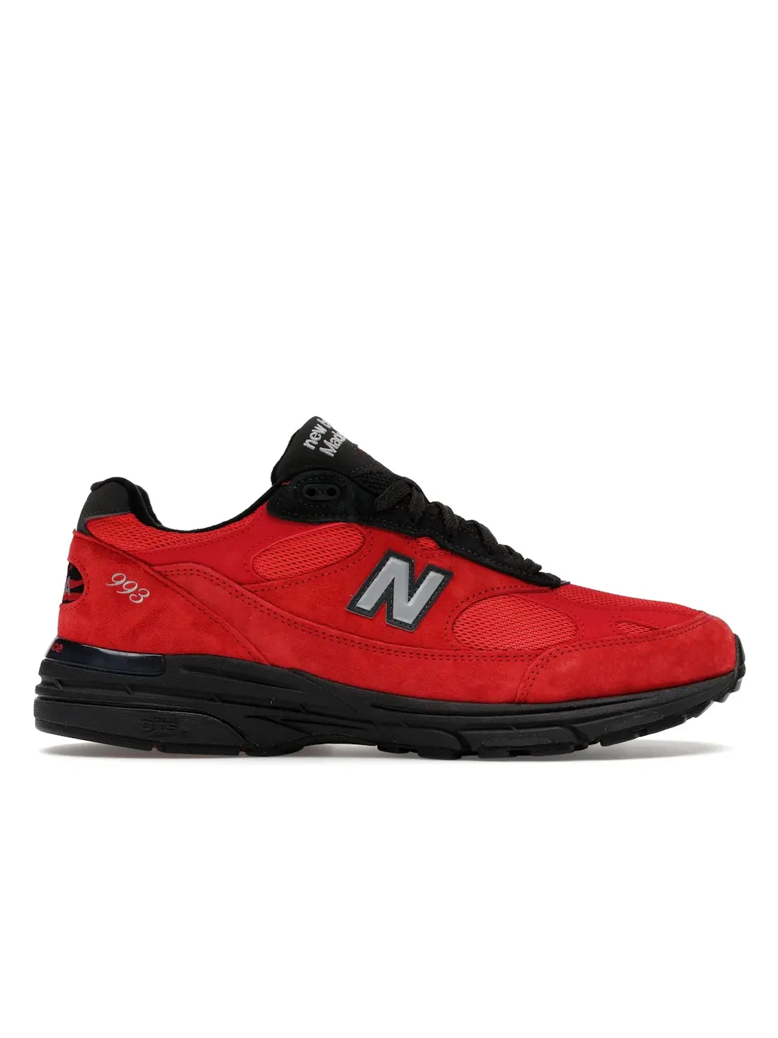 Мужские кроссовки с замшевым верхом New Balance 993 — изображение 1 из 4, красный/черный