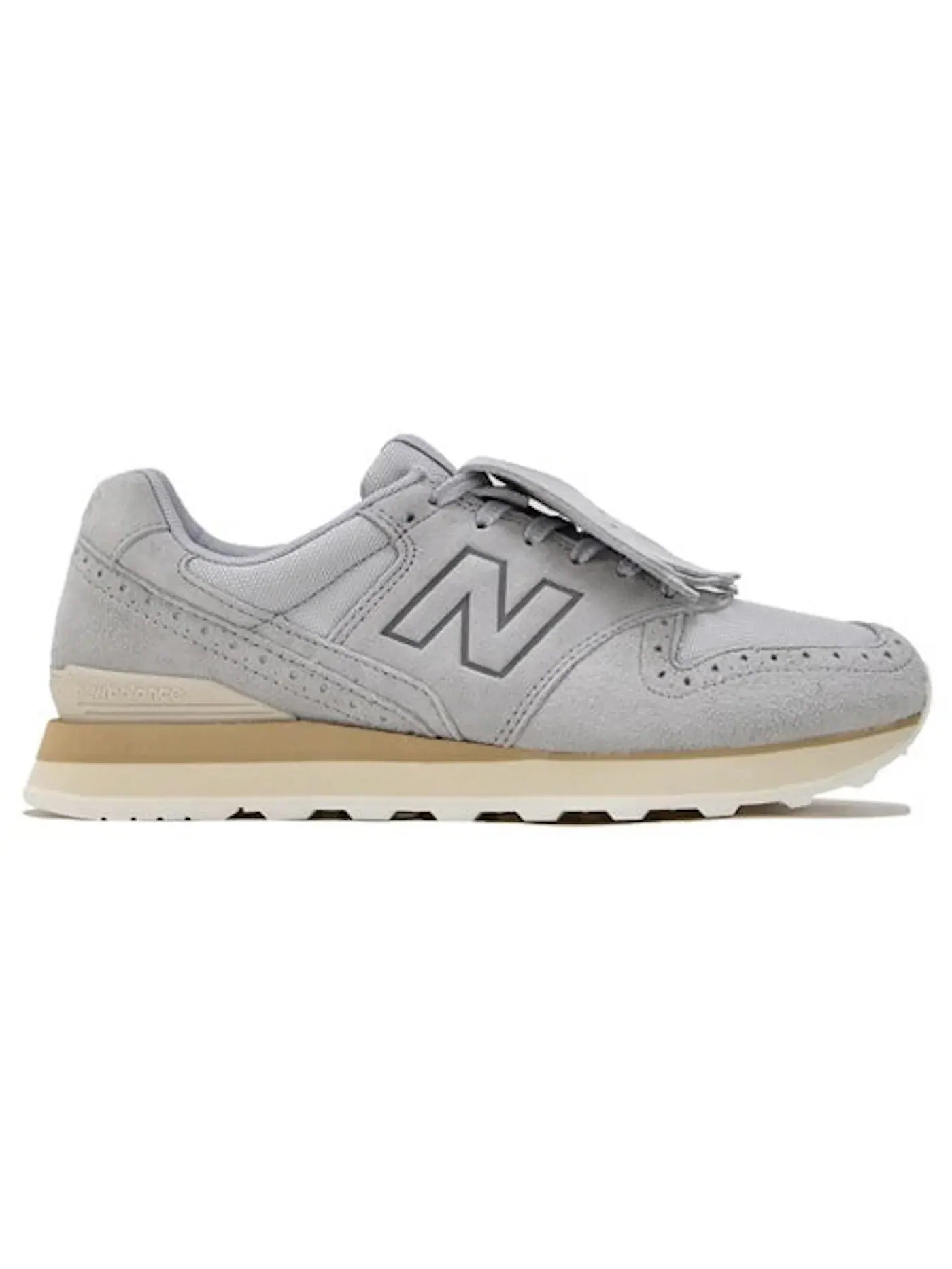 Женские кроссовки с кисточками New Balance 996 Tassels — изображение 1 из 1, серый/белый