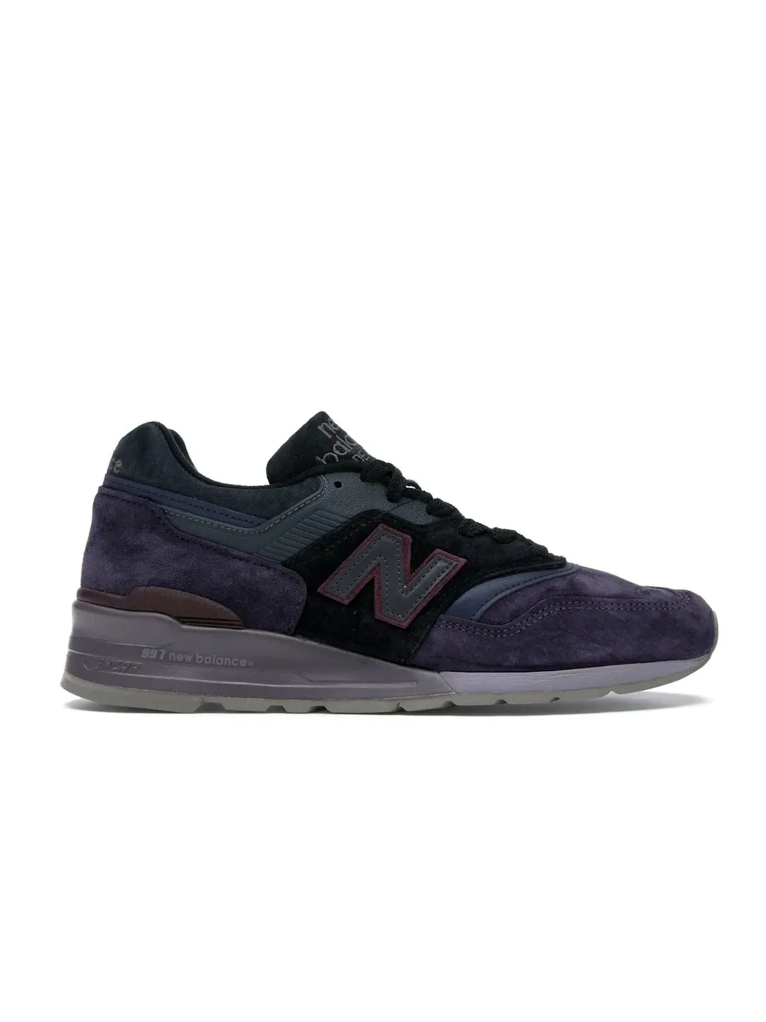Мужские кроссовки с замшевыми вставками New Balance 997 — изображение 1 из 4, фиолетовый/черный-серый
