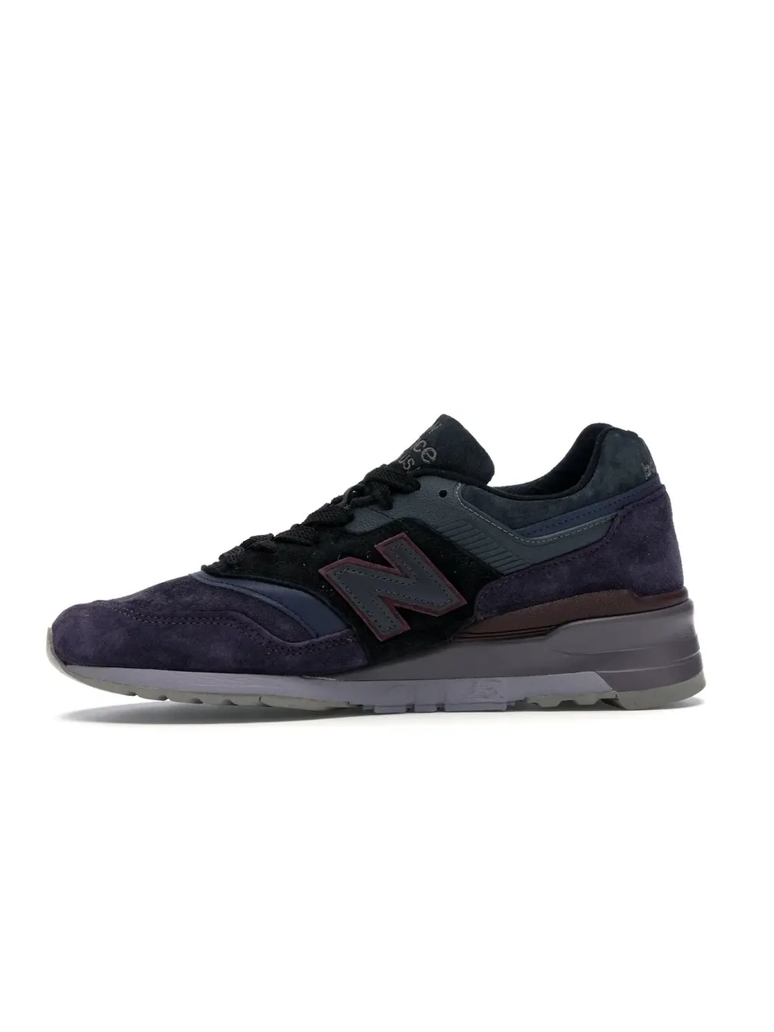Мужские кроссовки с замшевыми вставками New Balance 997 — изображение 3 из 4, фиолетовый/черный-серый