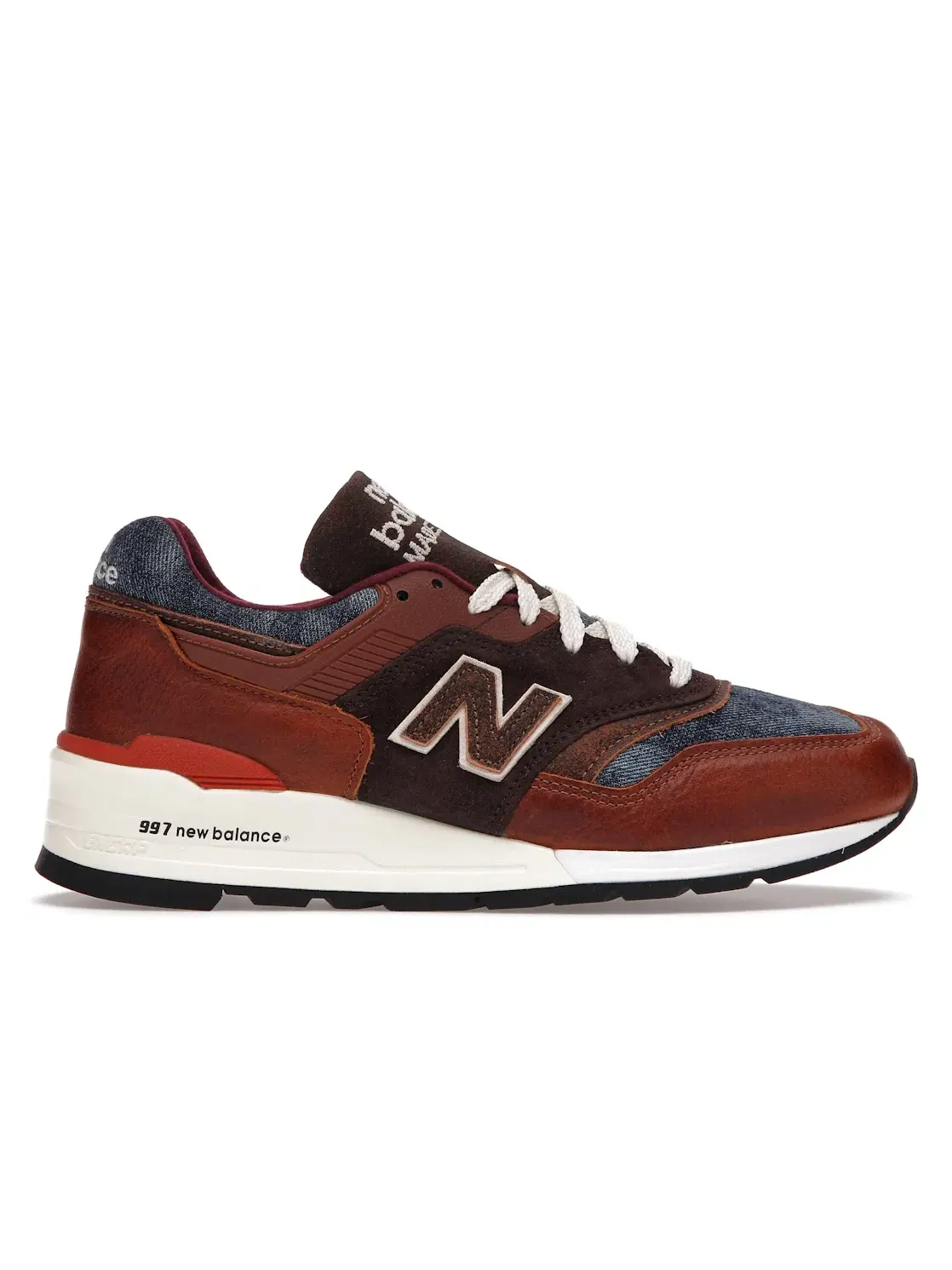 Мужские кроссовки Lifestyle New Balance 997 Elevated Basics — изображение 1 из 4, коричневый/синий