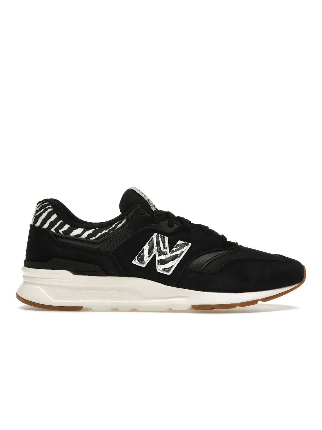 Женские кроссовки с принтом New Balance 997H — изображение 1 из 4, черный/белый