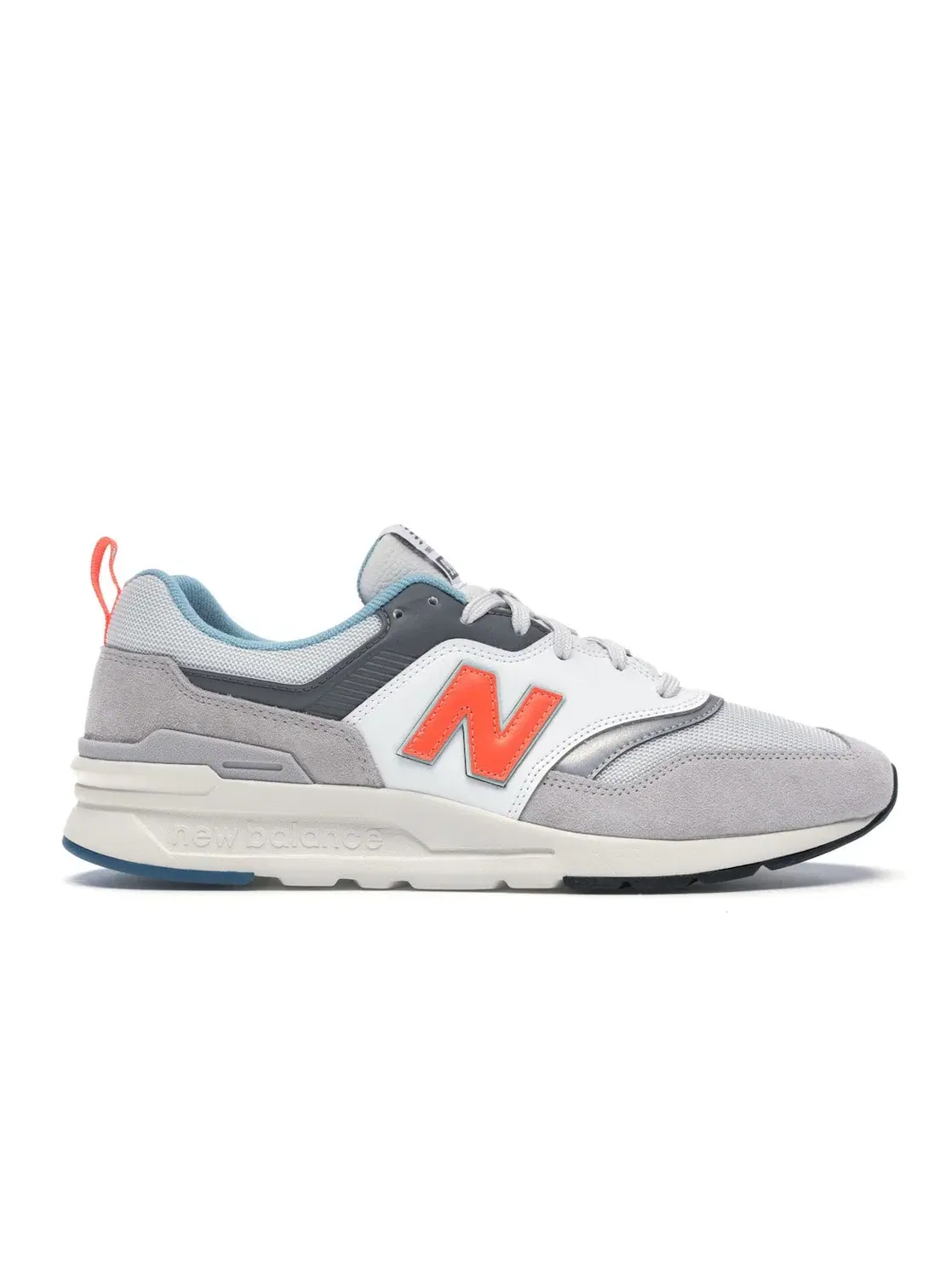 Мужские кроссовки с сетчатым верхом New Balance 997H Rain Cloud — изображение 1 из 4, белый/серый-оранжевый