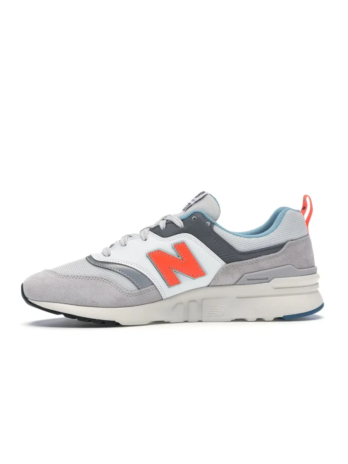 Мужские кроссовки с сетчатым верхом New Balance 997H Rain Cloud — изображение 3 из 4, белый/серый-оранжевый