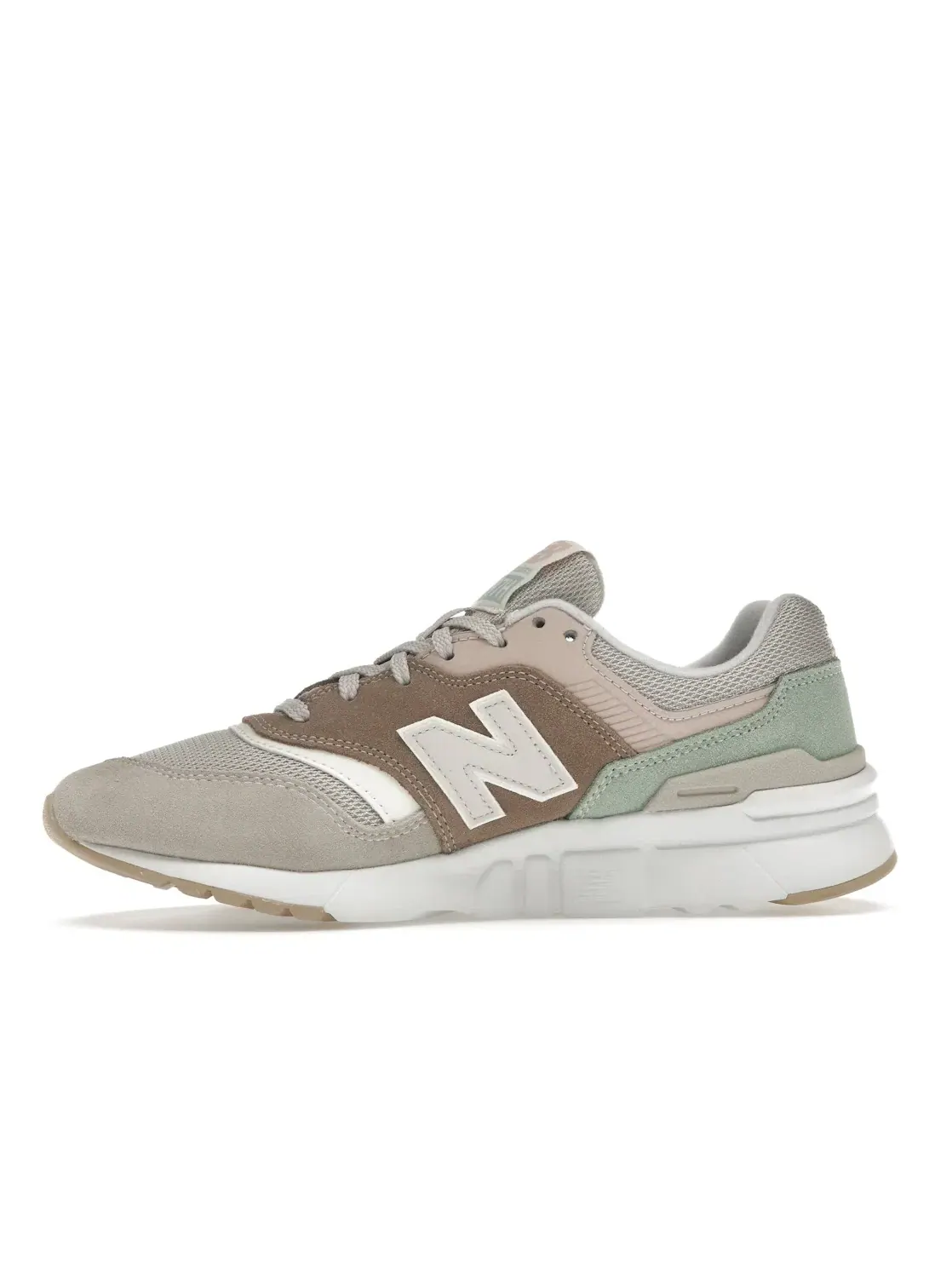 Женские кроссовки с классическим дизайном New Balance 997H — изображение 3 из 4, бежевый розовый