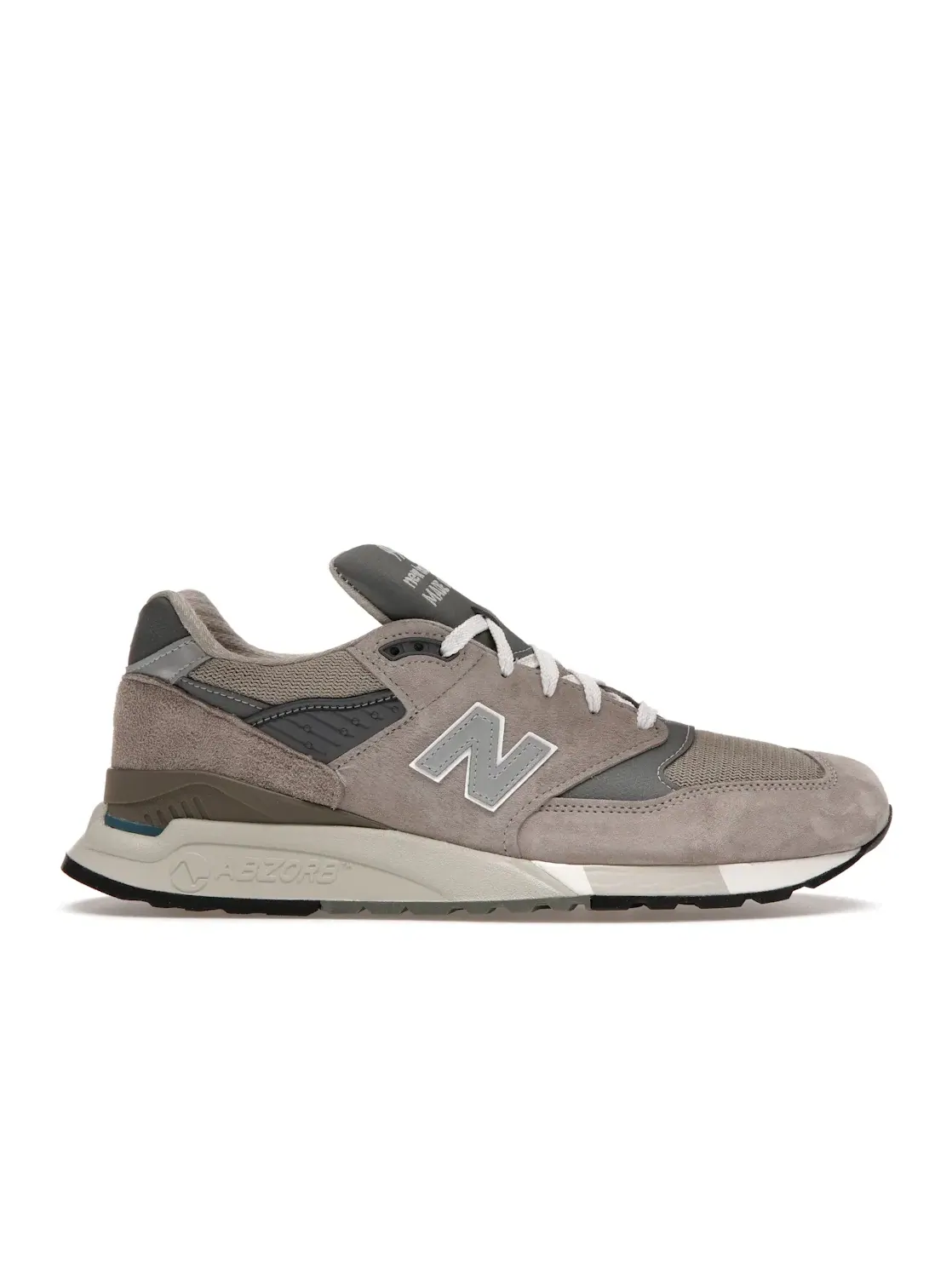 Мужские кроссовки с замшевым верхом New Balance 998 Core — изображение 1 из 4, серый/серебристый