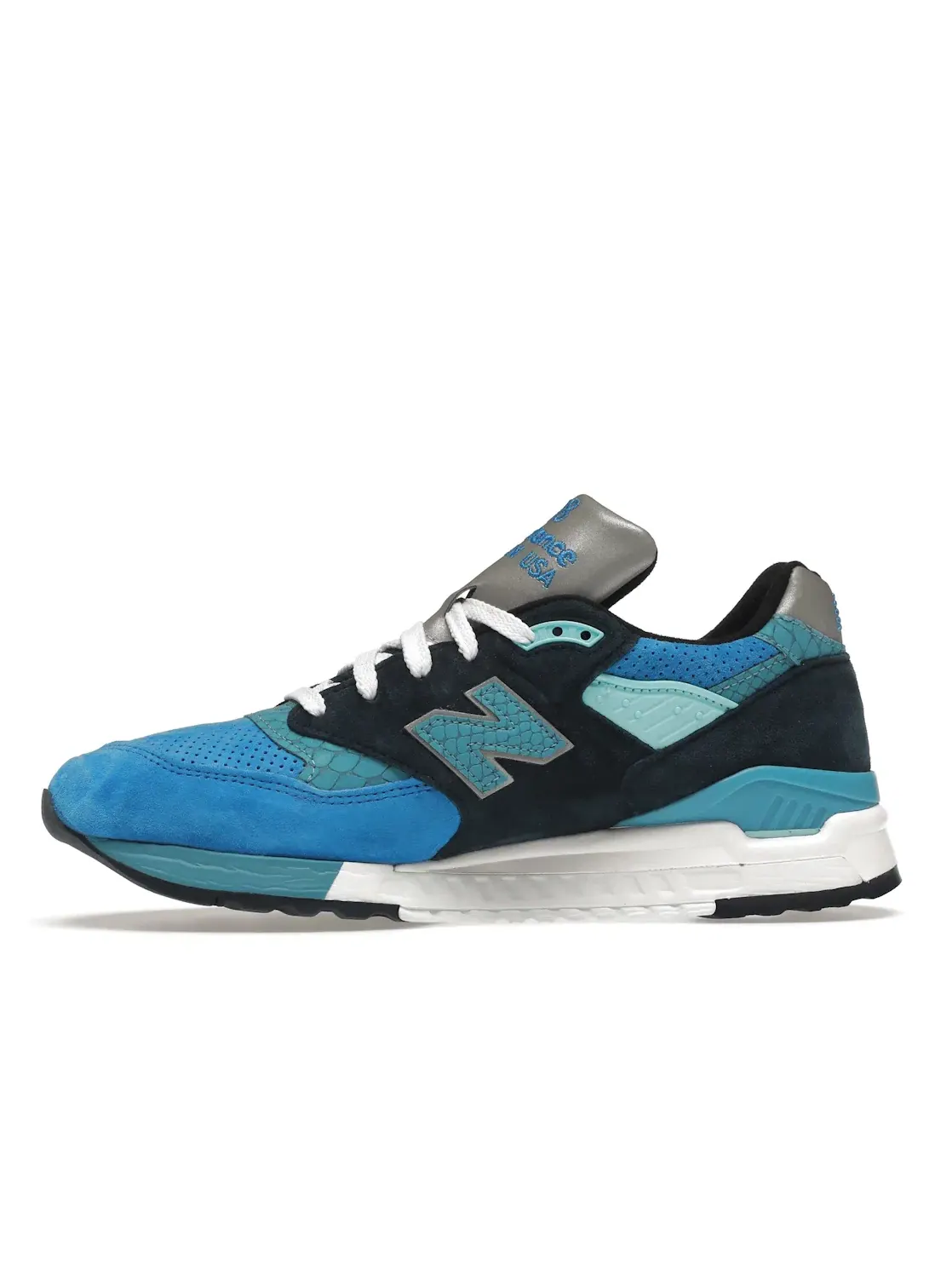 Мужские кроссовки Lifestyle New Balance 998 — изображение 3 из 4, синий серебристый