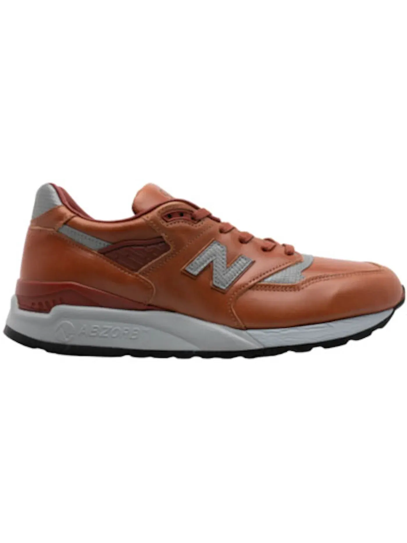 Мужские кроссовки Lifestyle New Balance 998 MiUSA Horween Leather Age of Exploration — изображение 1 из 1, коричневый серый
