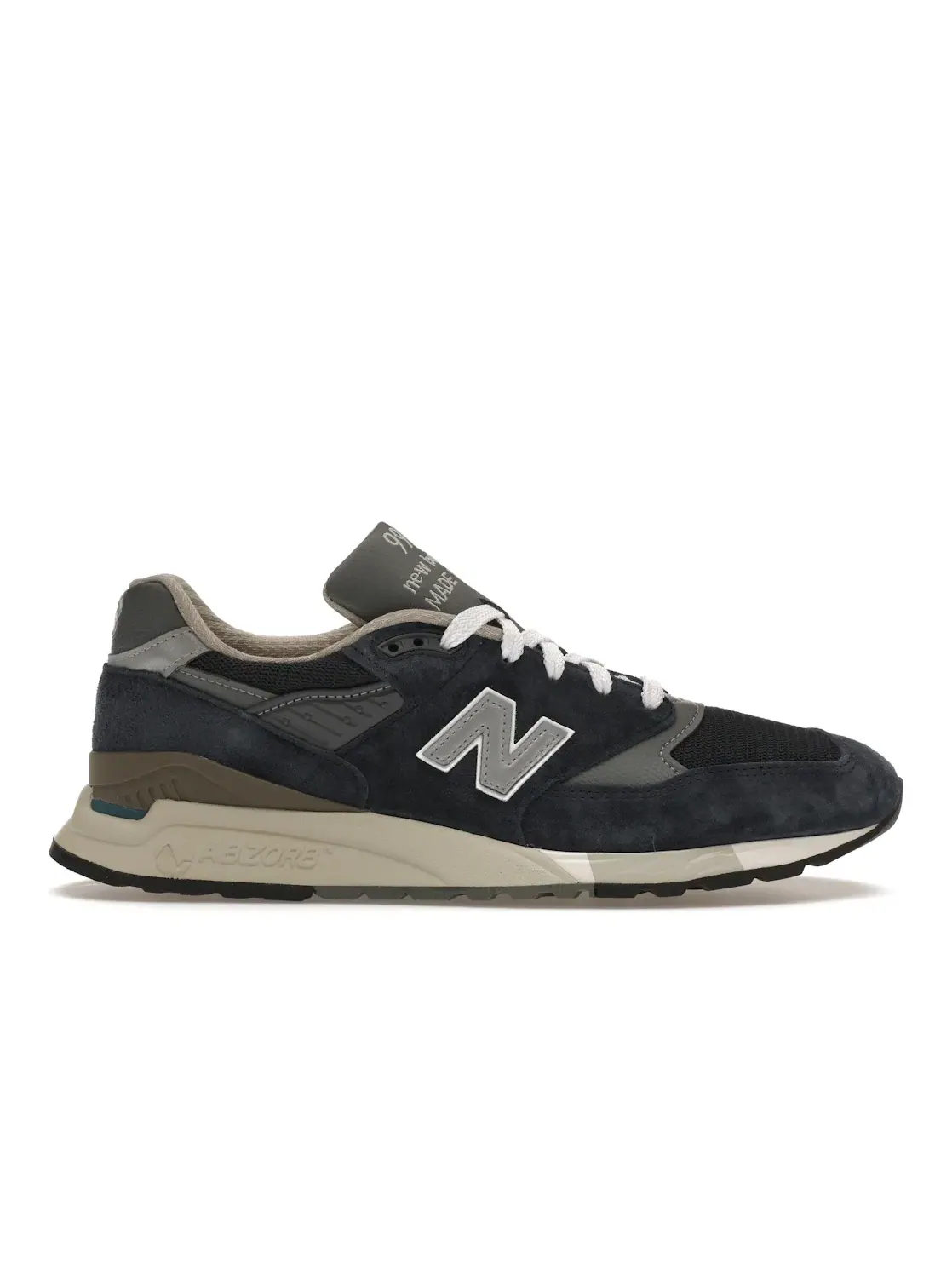 Мужские кроссовки с замшевым верхом New Balance 998 — изображение 1 из 4, темно-синий/серый