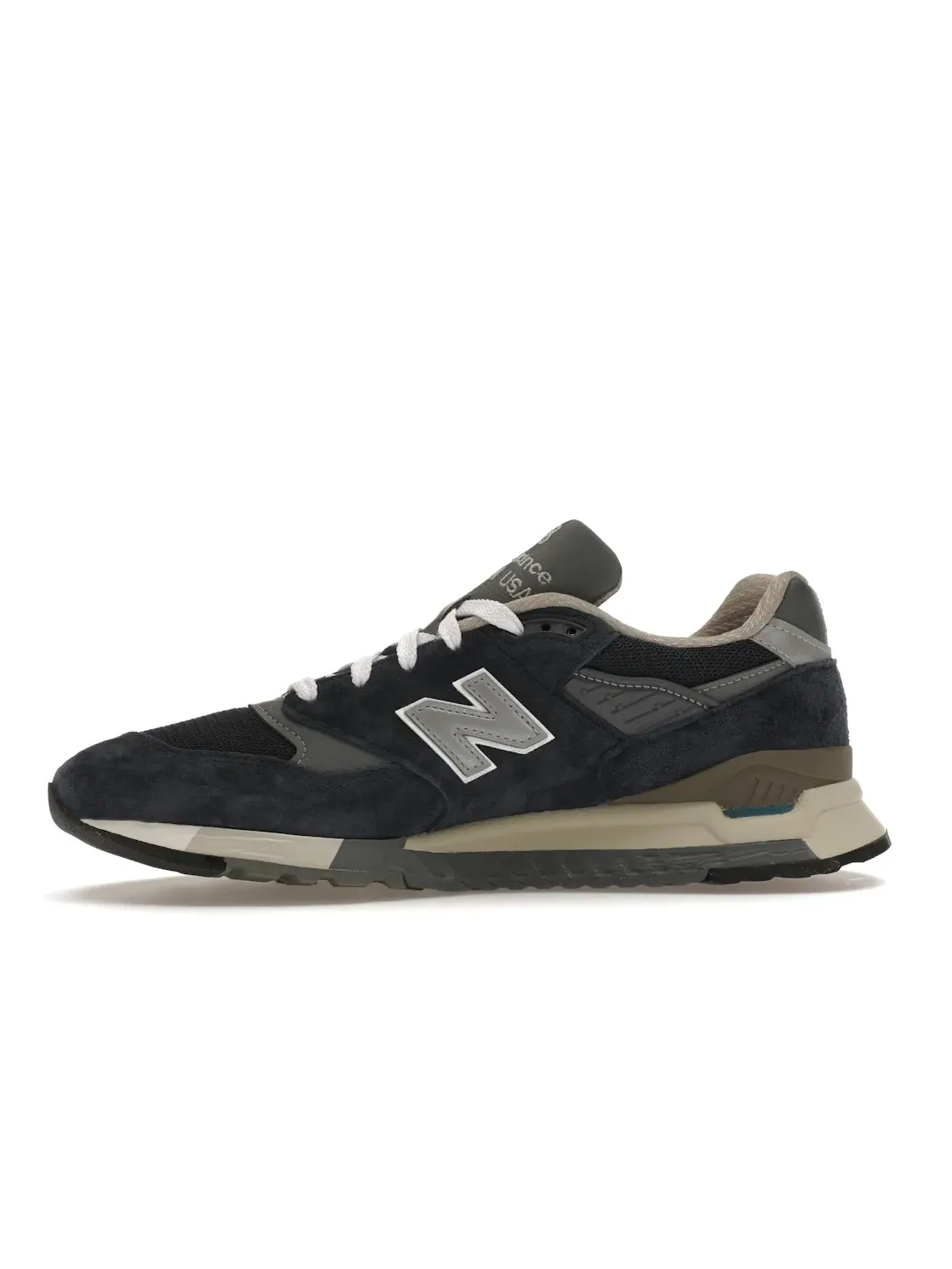 Мужские кроссовки с замшевым верхом New Balance 998 — изображение 3 из 4, темно-синий/серый