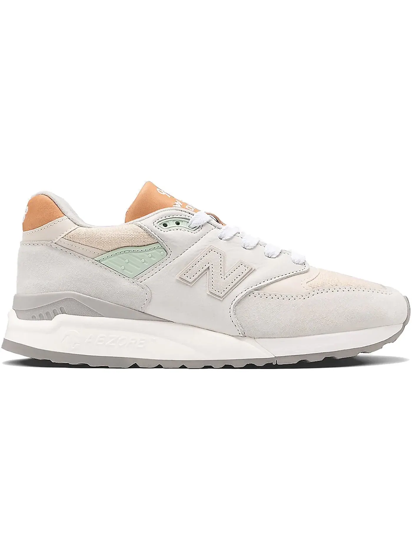 Мужские кроссовки Lifestyle New Balance 998 — изображение 1 из 1, белый/бежевый