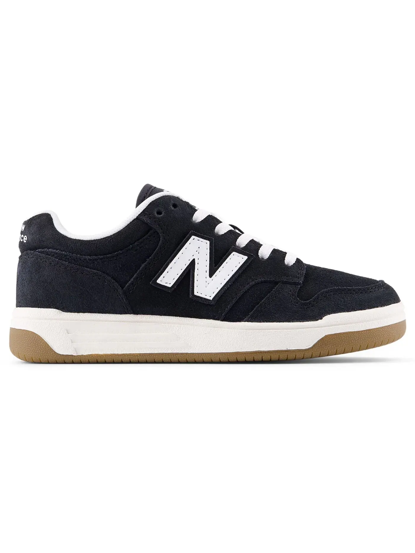 Детские кроссовки с шнуровкой New Balance B480 Lace — изображение 1 из 1, белый/черный