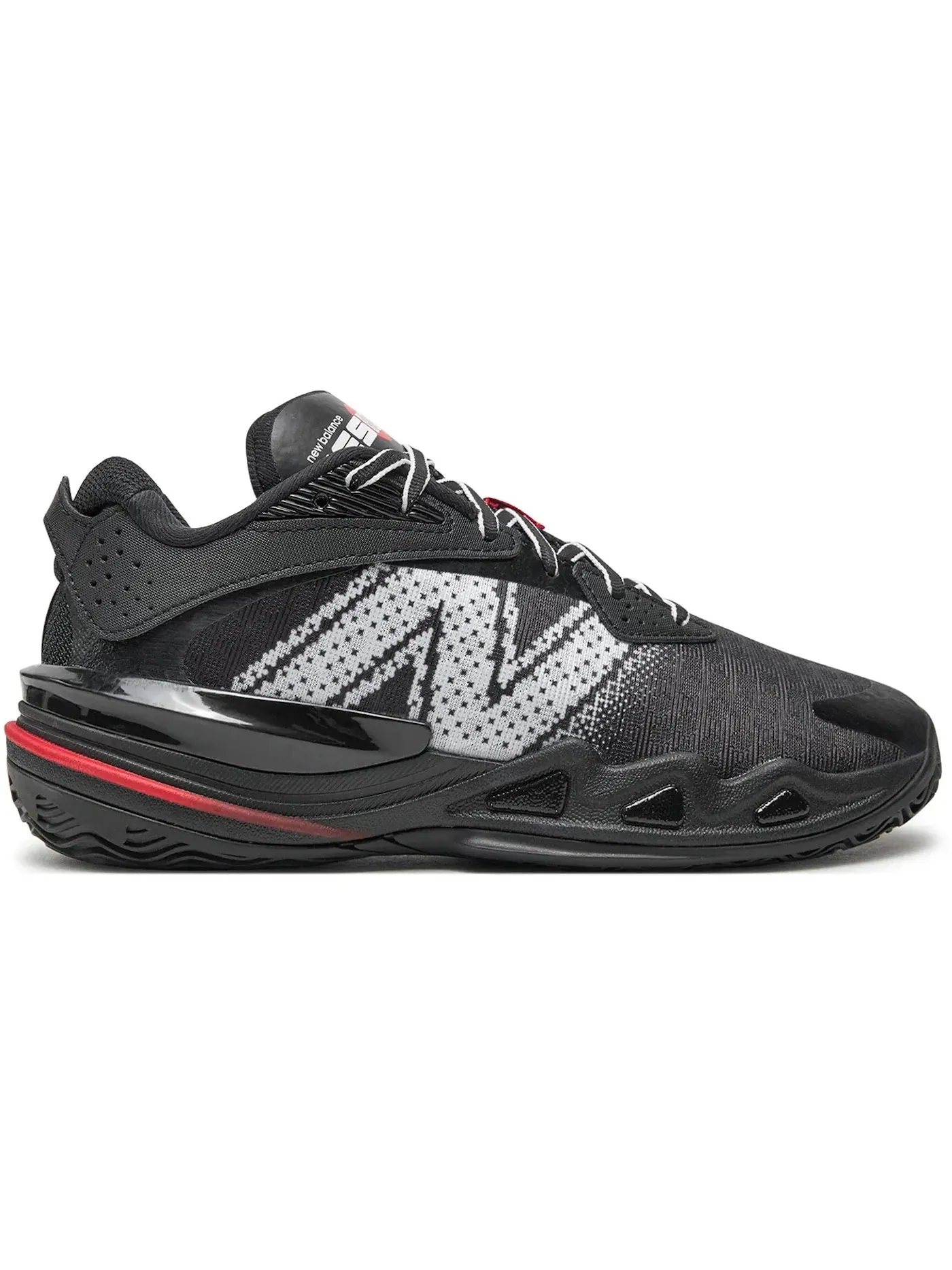 Мужские кроссовки для баскетбола New Balance BB Hesi Low v2 — изображение 1 из 1, черный/белый/красный