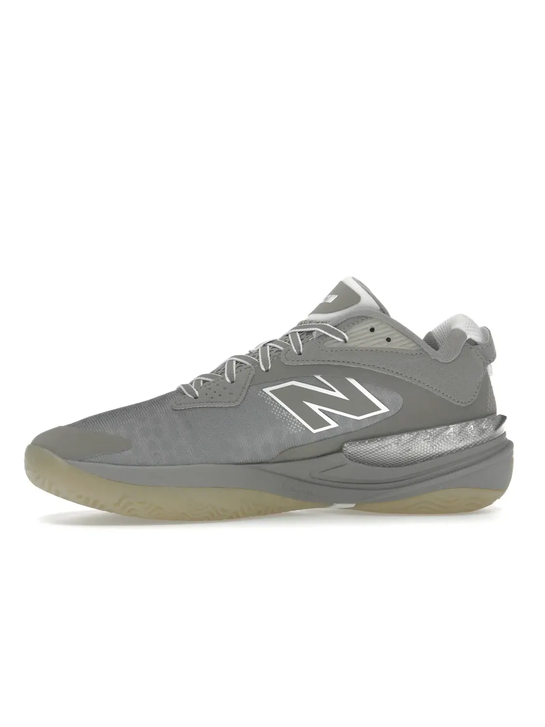 Мужские кроссовки для баскетбола New Balance BB Hesi Low v2 — изображение 3 из 4, серый/кремовый/белый