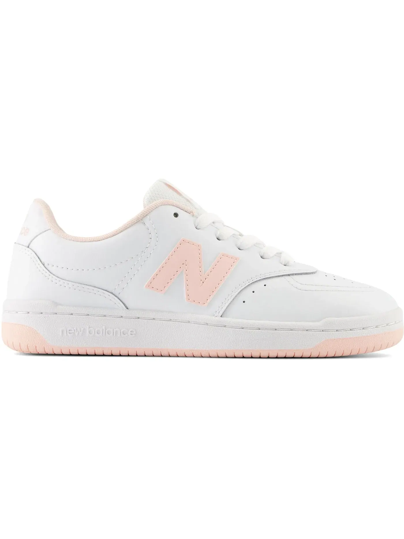 Женские кроссовки для повседневной носки New Balance BB80 — изображение 1 из 1, белый/розовый