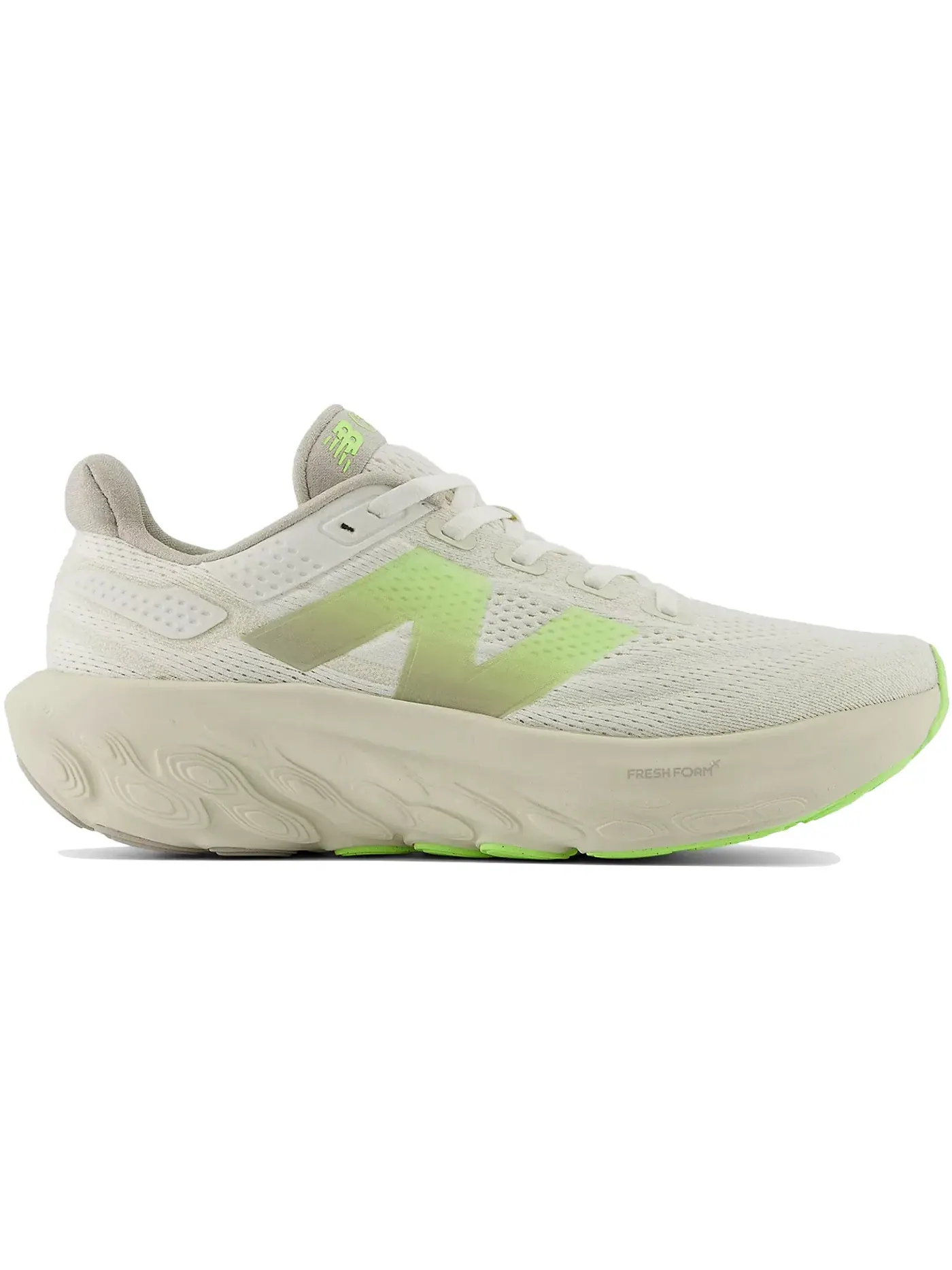 Мужские кроссовки с амортизацией Fresh Foam X 1080v13 New Balance, Moonrock Bleached Lime Glo Sea Salt — изображение 1 из 1
