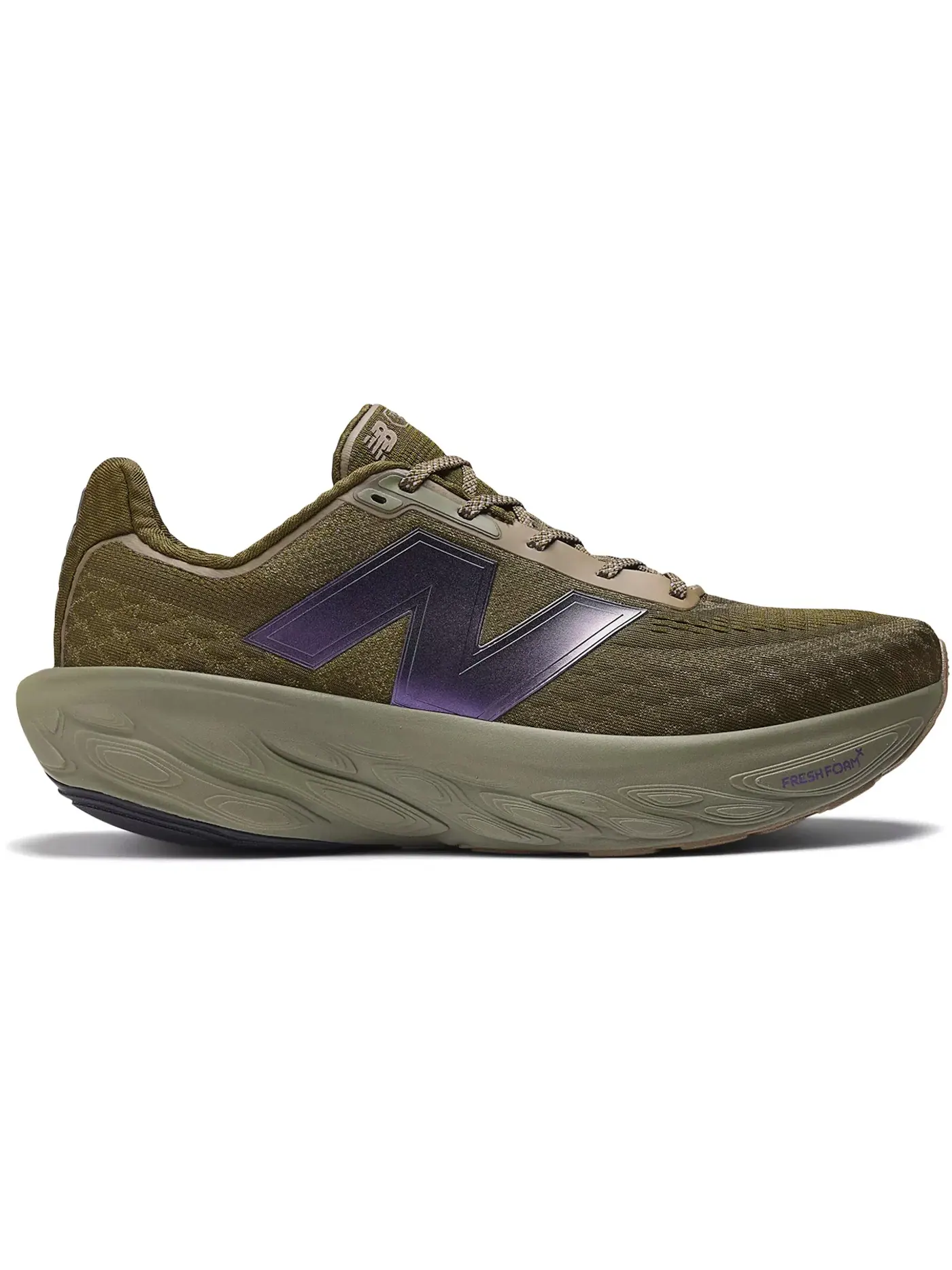 Мужские кроссовки для бега Fresh Foam X 1080v14 New Balance, Woodland Dark Olivine Raw Leather — изображение 1 из 1