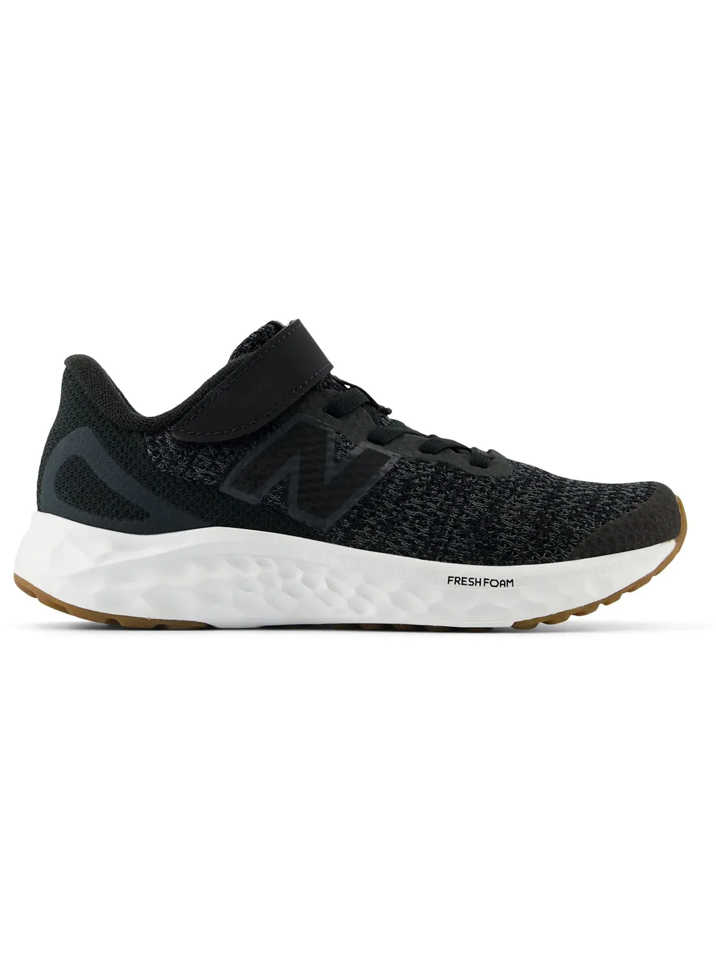 Детские кроссовки с шнурками-эластичными Fresh Foam Arishi v4 New Balance — изображение 1 из 1, черный