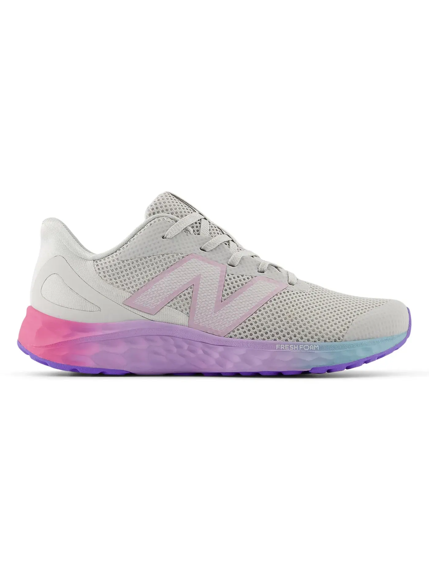 Детские кроссовки для бега с технологией Fresh Foam New Balance Fresh Foam Arishi v4 — изображение 1 из 1, серый/розовый