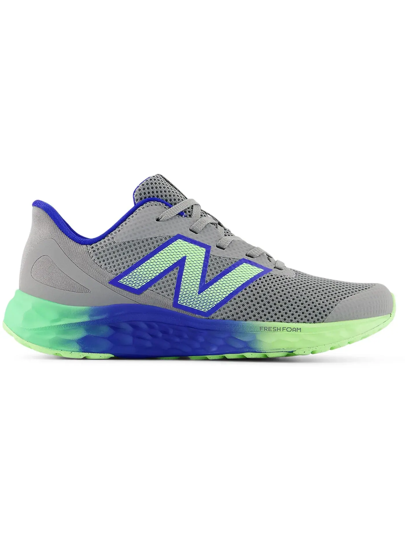 Детские кроссовки с технологией Fresh Foam New Balance Fresh Foam Arishi v4 — изображение 1 из 1, серый/синий