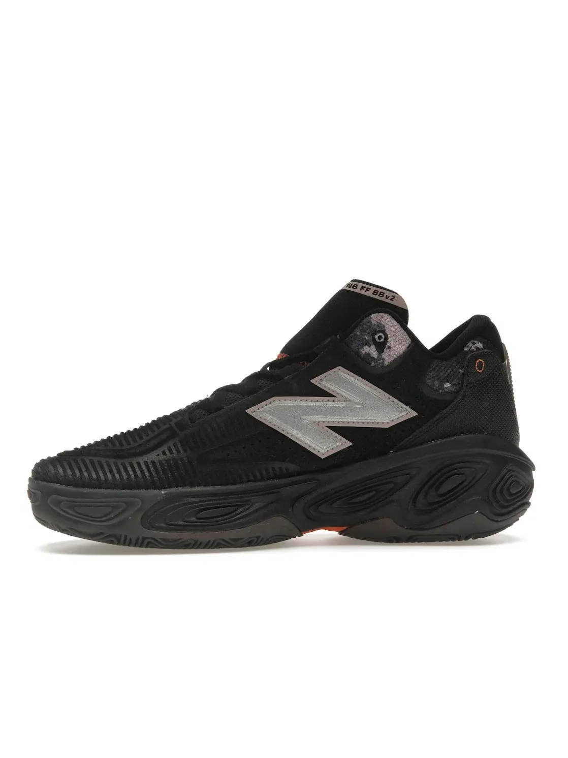 Мужские кроссовки для бега с амортизацией Fresh Foam BB v2 New Balance — изображение 3 из 4, черный/винный