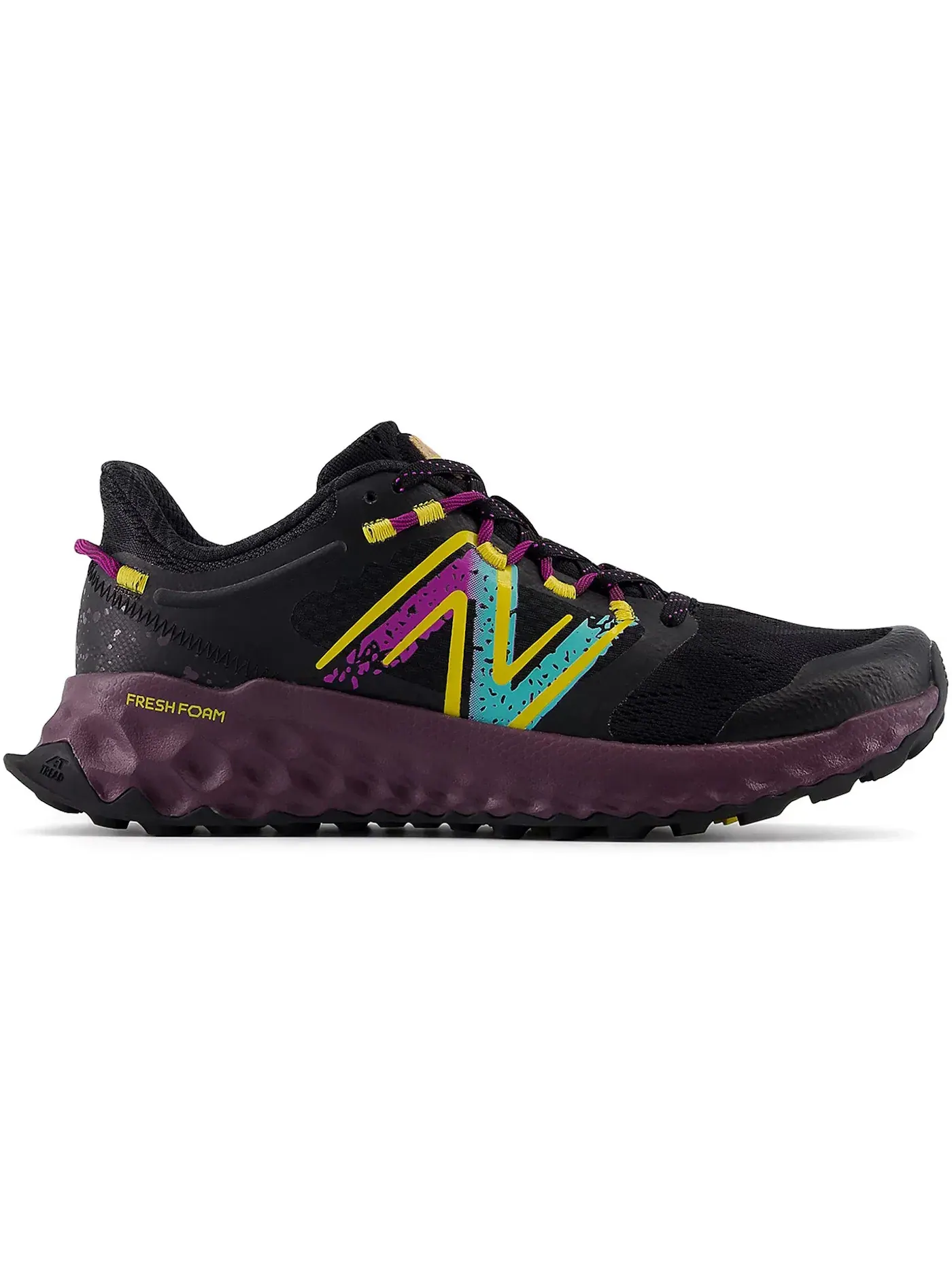 Женские кроссовки для бега с амортизацией Fresh Foam Garoé V1 New Balance — изображение 1 из 1, черный//фиолетовый