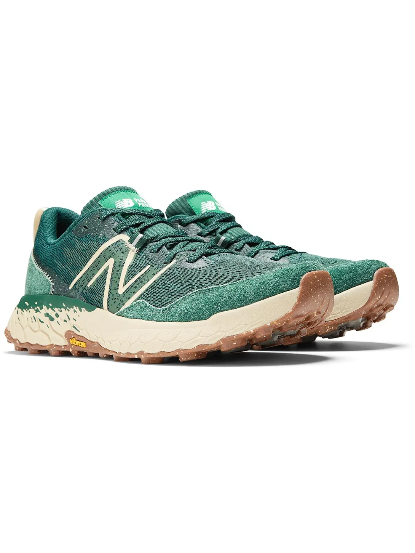 Женские кроссовки для бега с принтом New Balance Fresh Foam X Hierro v7 — изображение 2 из 3, зеленый