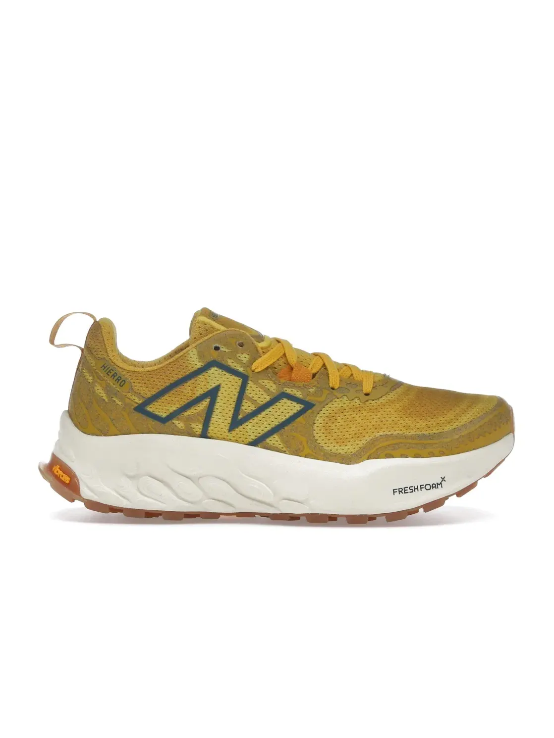 Мужские кроссовки с системой Fresh Foam New Balance Fresh Foam Hierro v8, Butterscotch/Ginger Lemon/Deep Sea