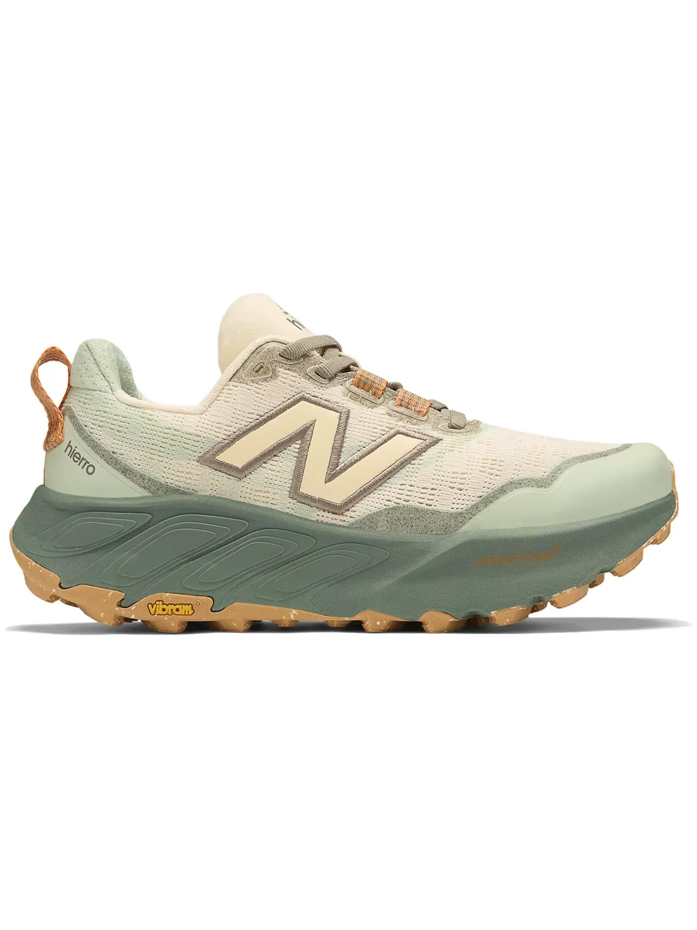Женские кроссовки для бега Fresh Foam X Hierro v9 New Balance, Calcium/Dark Juniper — изображение 1 из 1