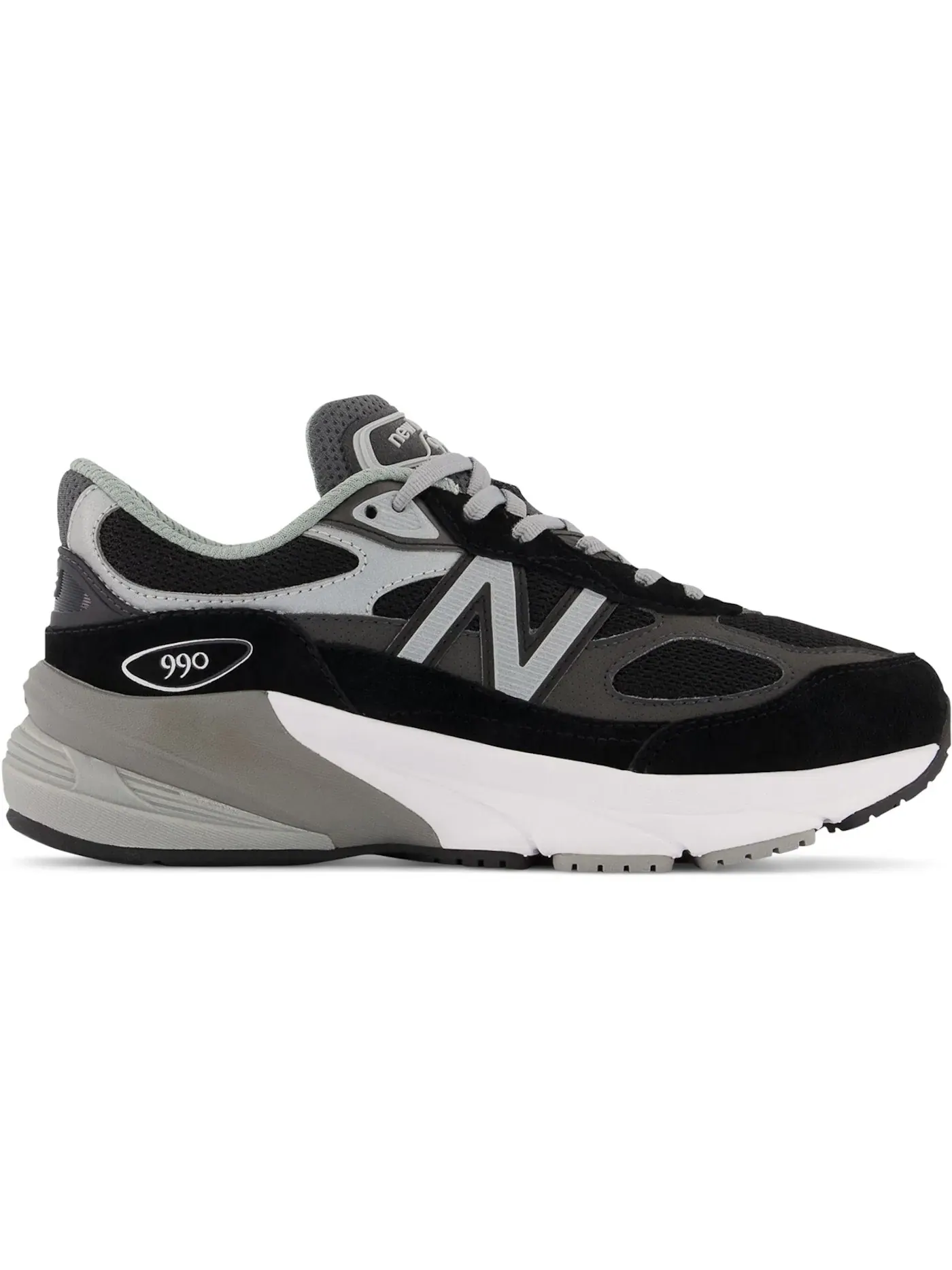 Детские кроссовки Lifestyle New Balance FuelCell 990v6 — изображение 1 из 1, черный/серебристый