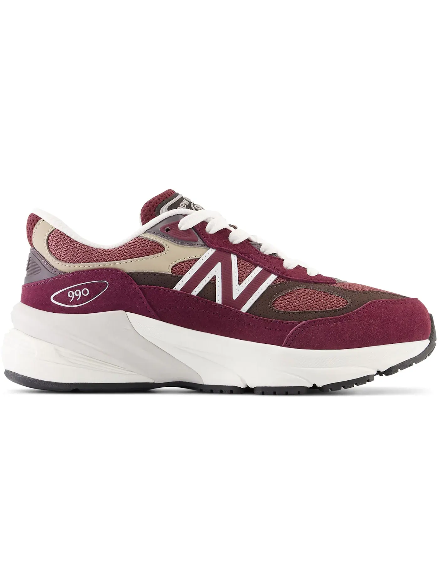 Детские кроссовки Lifestyle New Balance FuelCell 990v6 — изображение 1 из 1, бордовый/черный