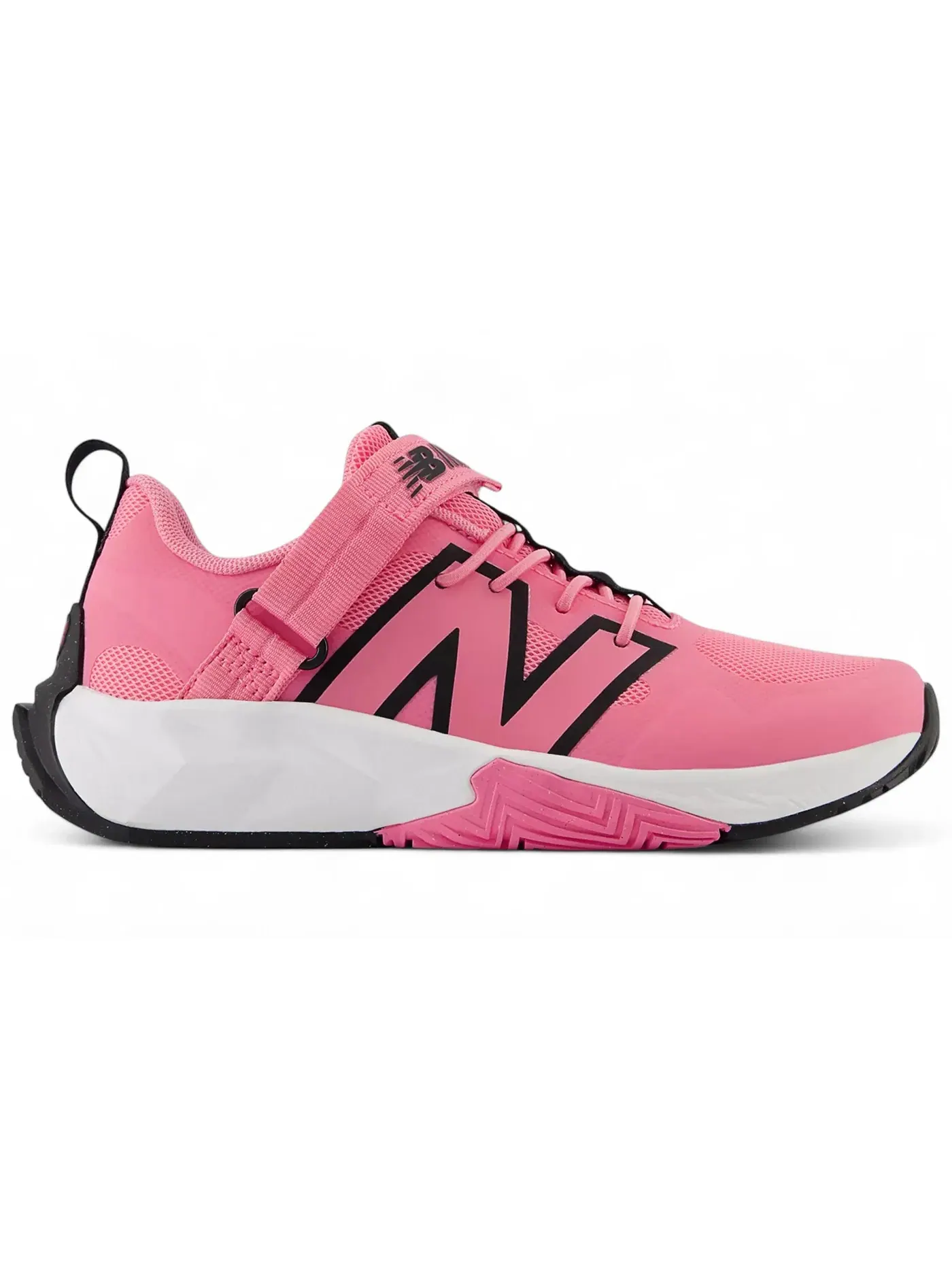 Детские кроссовки со шнурком и верхним ремешком New Balance FuelCell Play Bungee With Top Strap New Balance, розовый черный