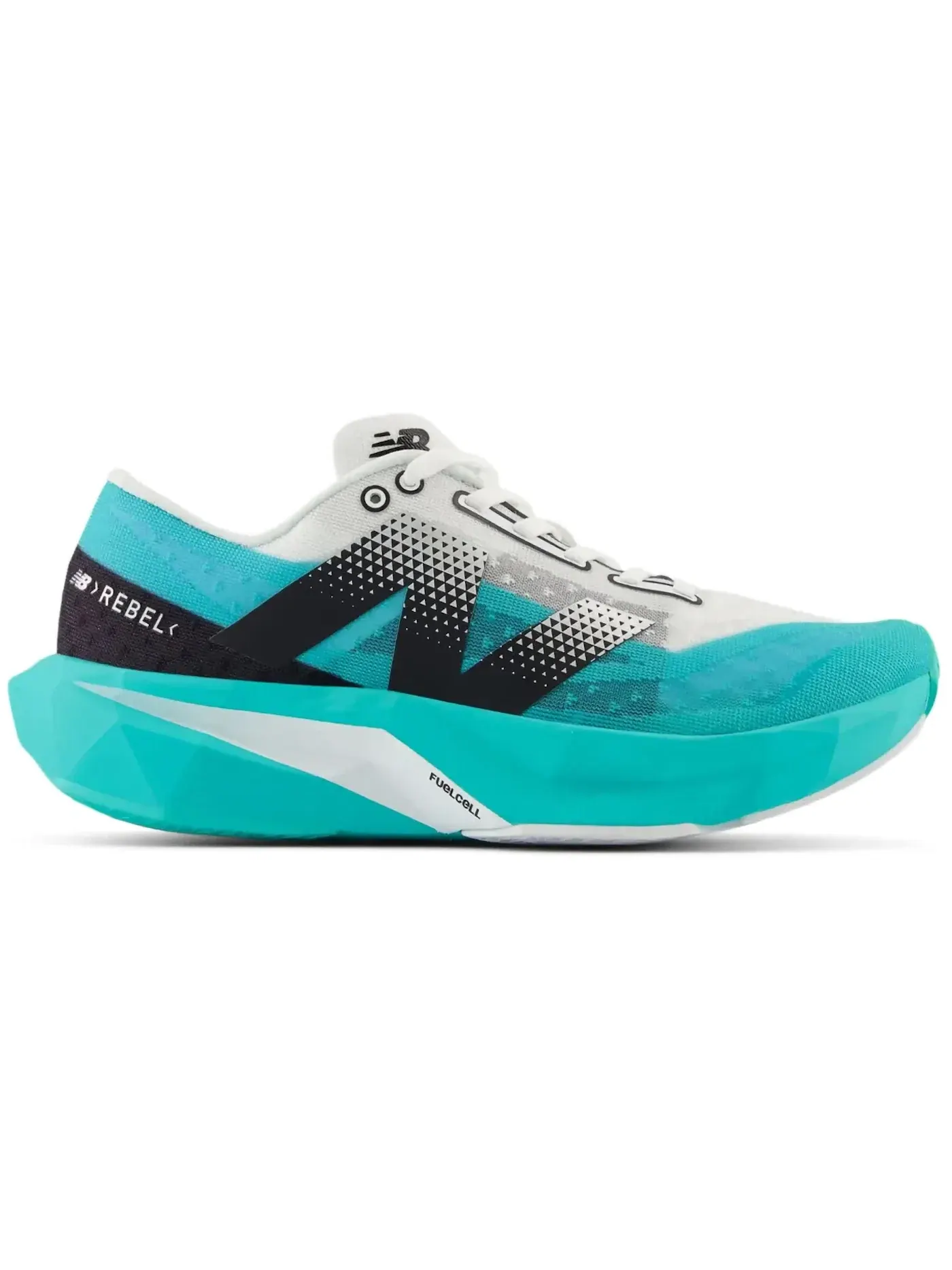 Женские кроссовки для бега New Balance FuelCell Rebel v4 — изображение 1 из 1, черный/белый