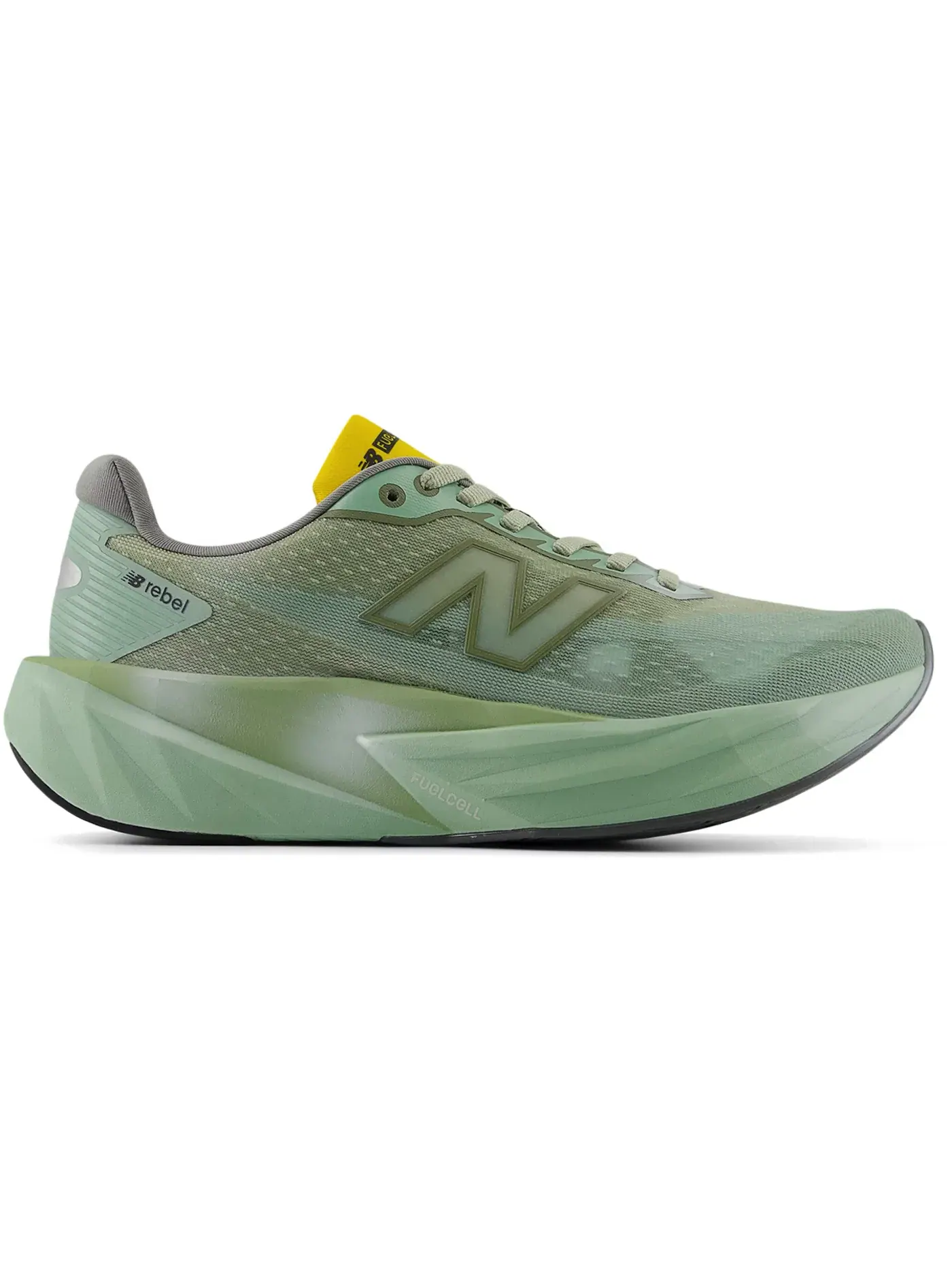 Женские кроссовки для бега FuelCell Rebel v5 New Balance — изображение 1 из 1, зеленый