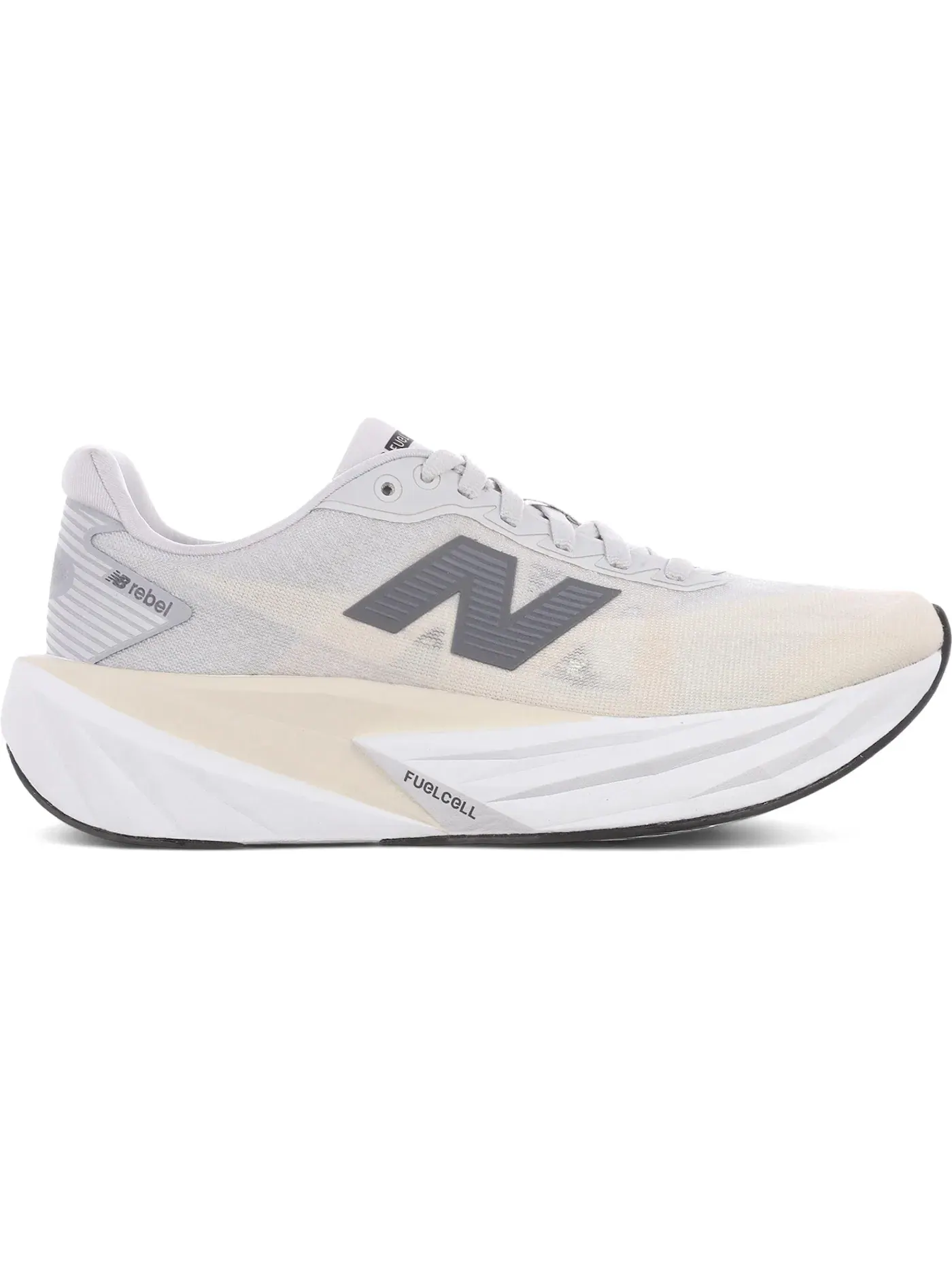 Женские кроссовки для бега с технологией FuelCell New Balance FuelCell Rebel v5 — изображение 1 из 1, серый/белый